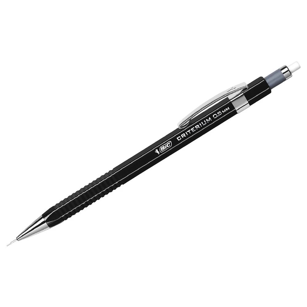2 BIC Criterium Mechanical Pencil With 0.5mm Leads Black, 2 of 3