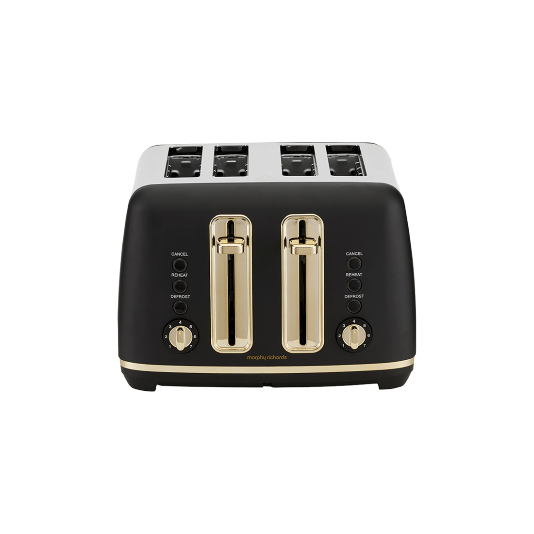 1 Morphy Richards Ascend Adjustable 4 Slice Toaster W/crumb Tray 2000w - black, 1 of 7