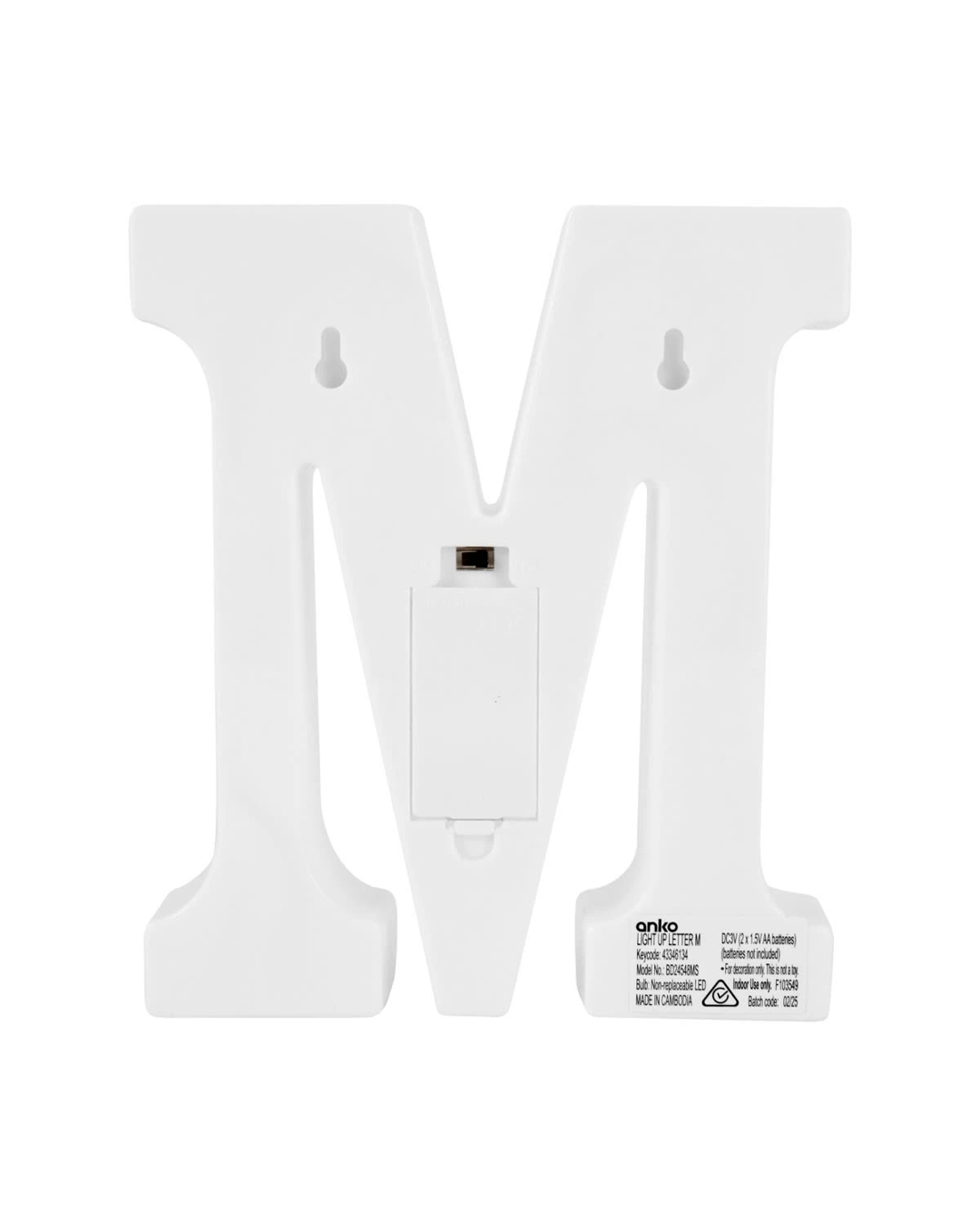 3 Light Up Letter - M, 3 of 5