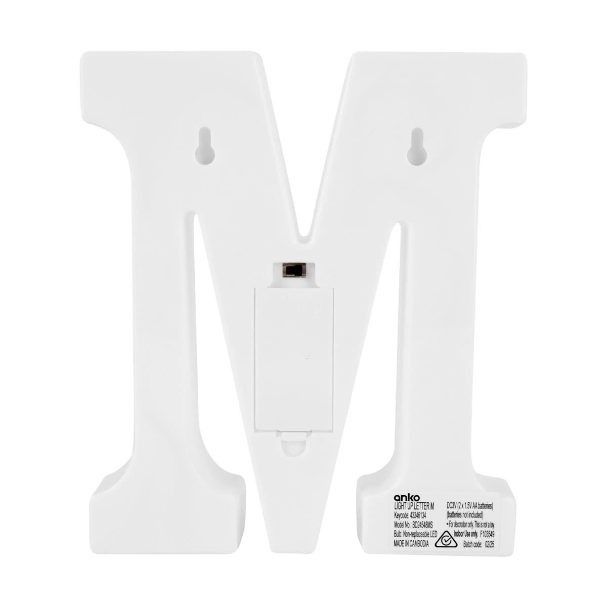 3 Light Up Letter - M, 3 of 5
