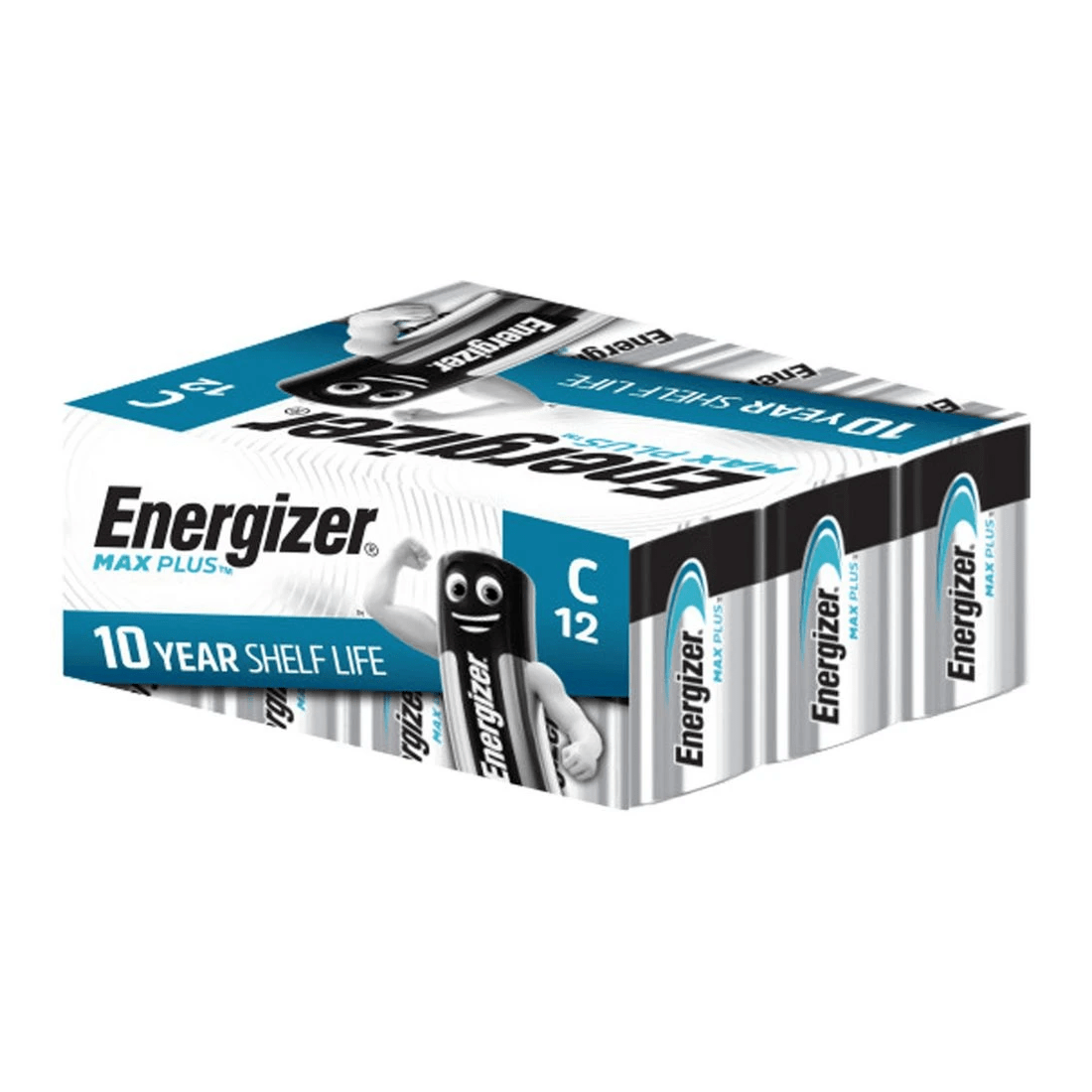 1 Energizer Max Plus Performance Batteries Type C 12 Pack, 1 of 2