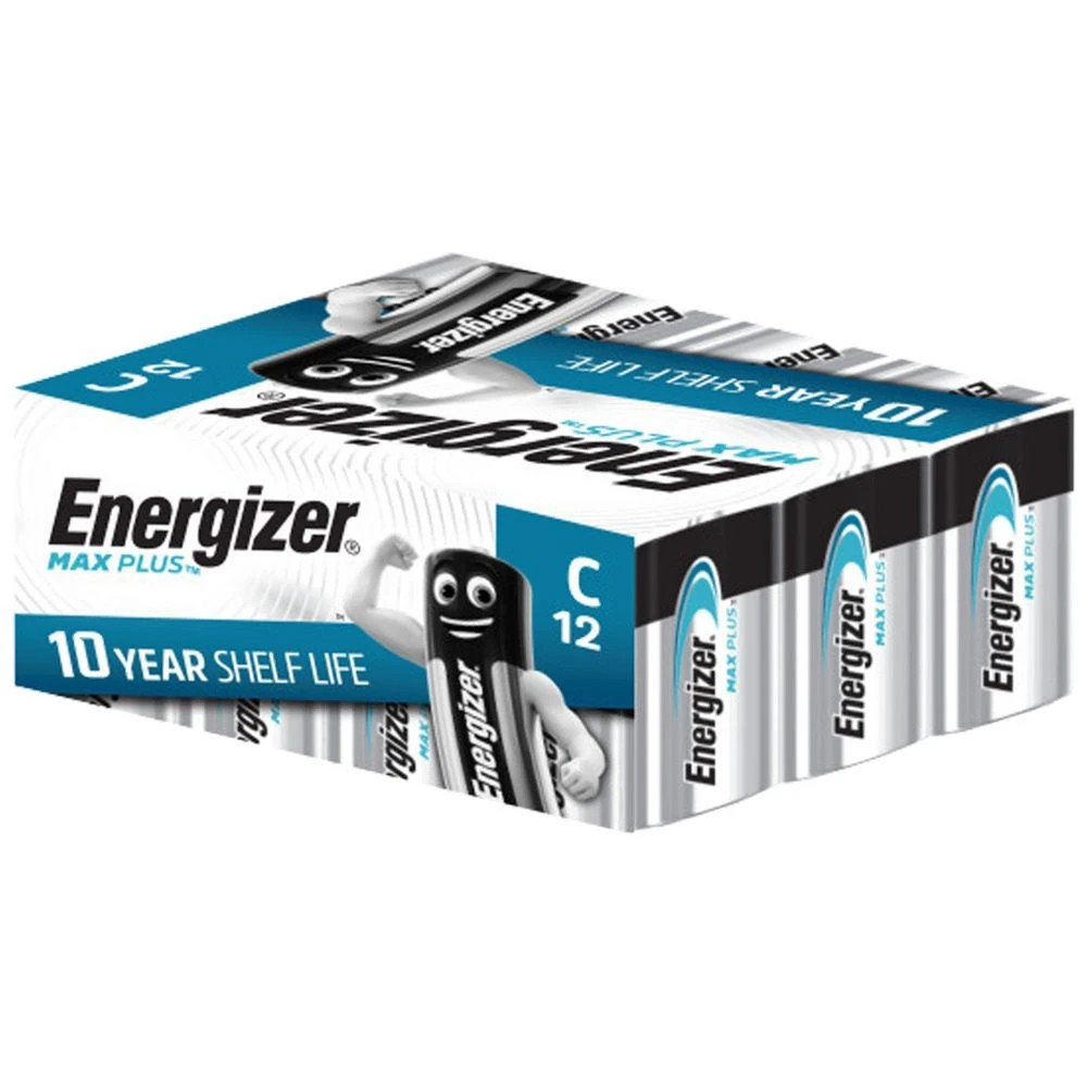 1 Energizer Max Plus Performance Batteries Type C 12 Pack, 1 of 2
