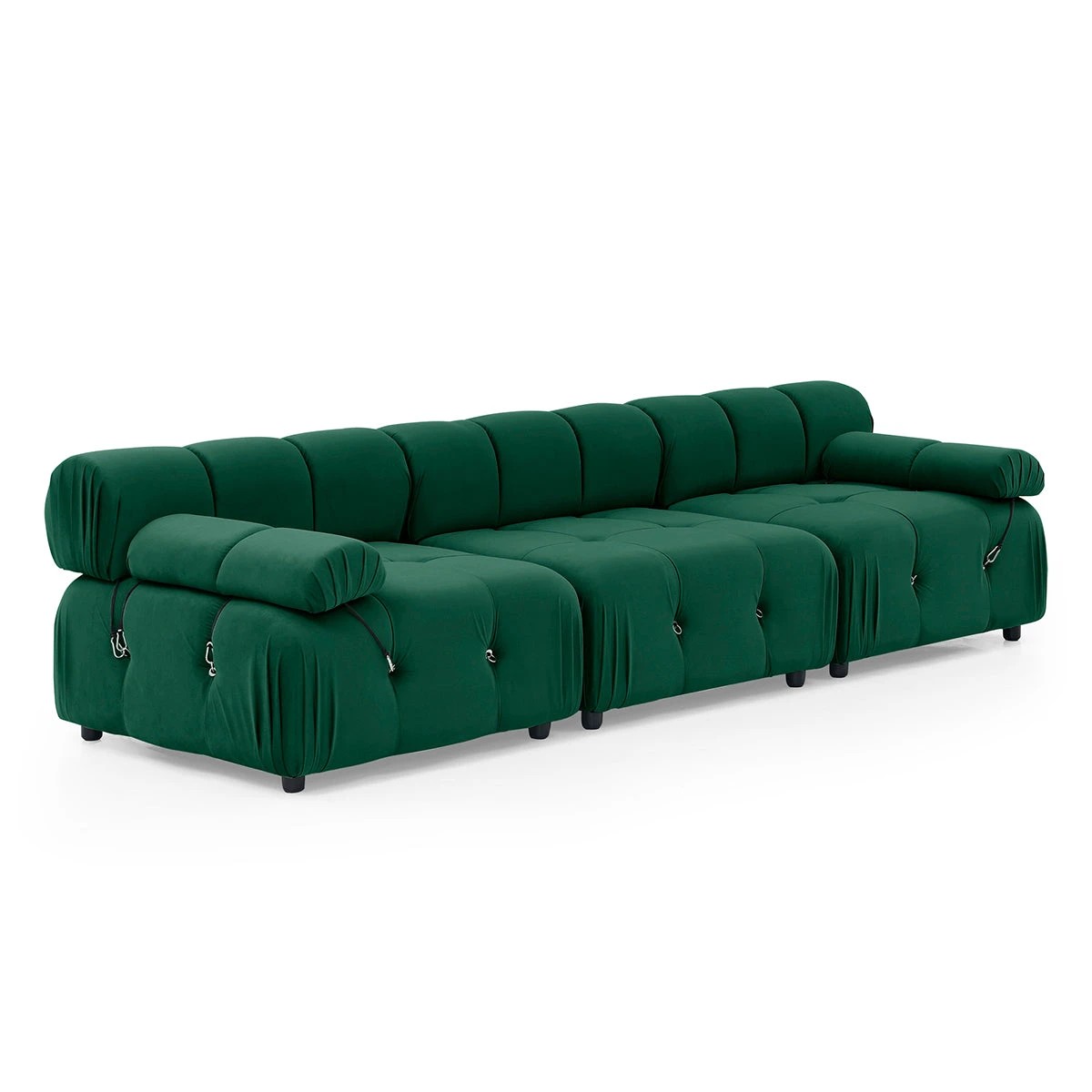 9 Foret 1 Pc Arm Seat Modular Tufted Velvet Sofa Lounge Couch Furniture Home Green, 9 of 9
