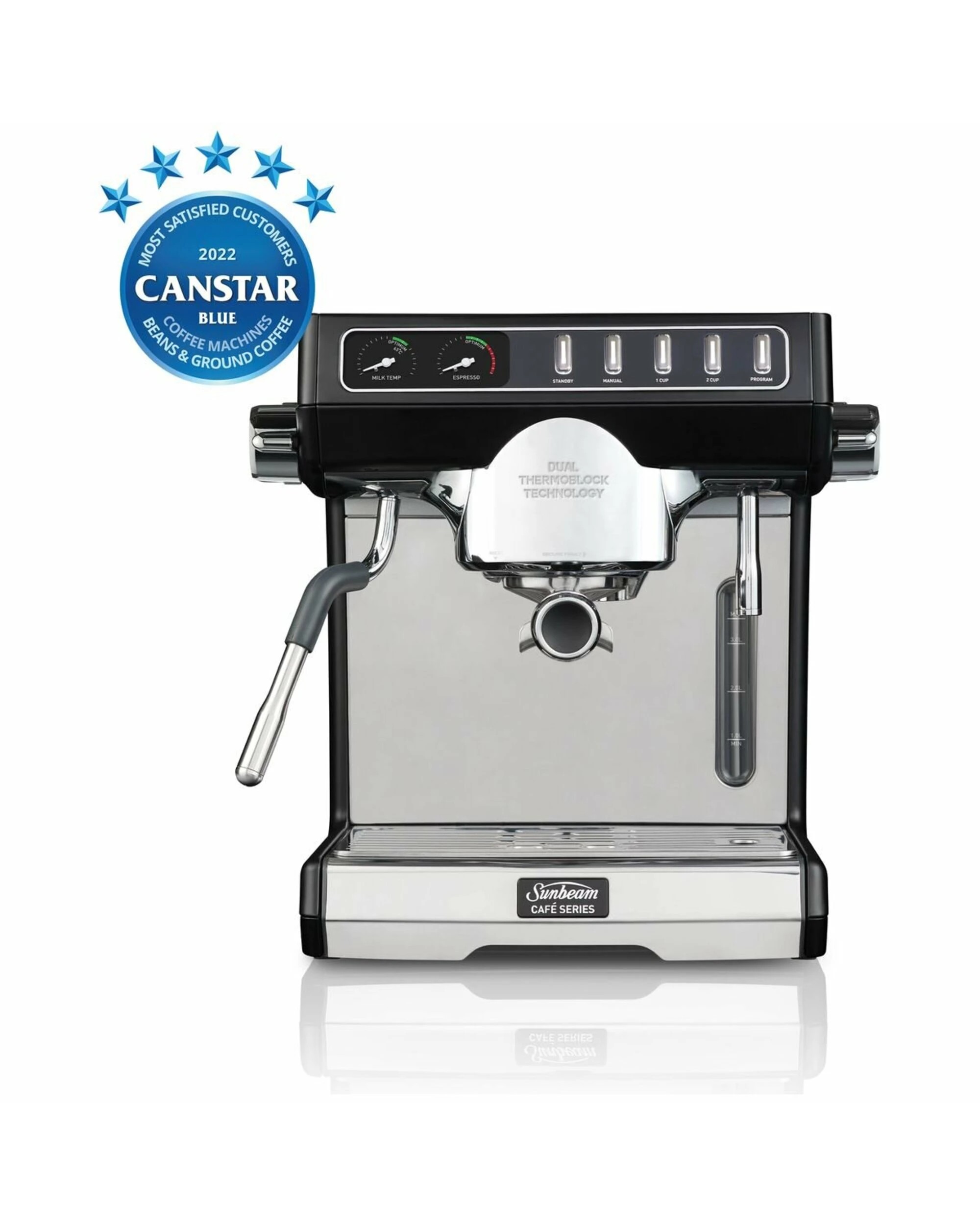 2 Sunbeam Caf Series Duo Espresso Machine, 2 of 5
