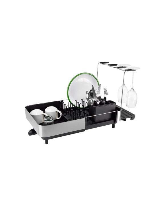 Joseph Joseph Extend Steel Plus Kitchen Dish Drying Rack - Black