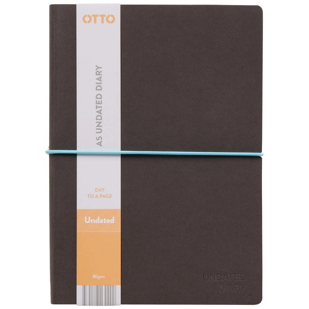 2 Otto A5 Recycled Day to Page Undated Diary Brown, 2 of 6