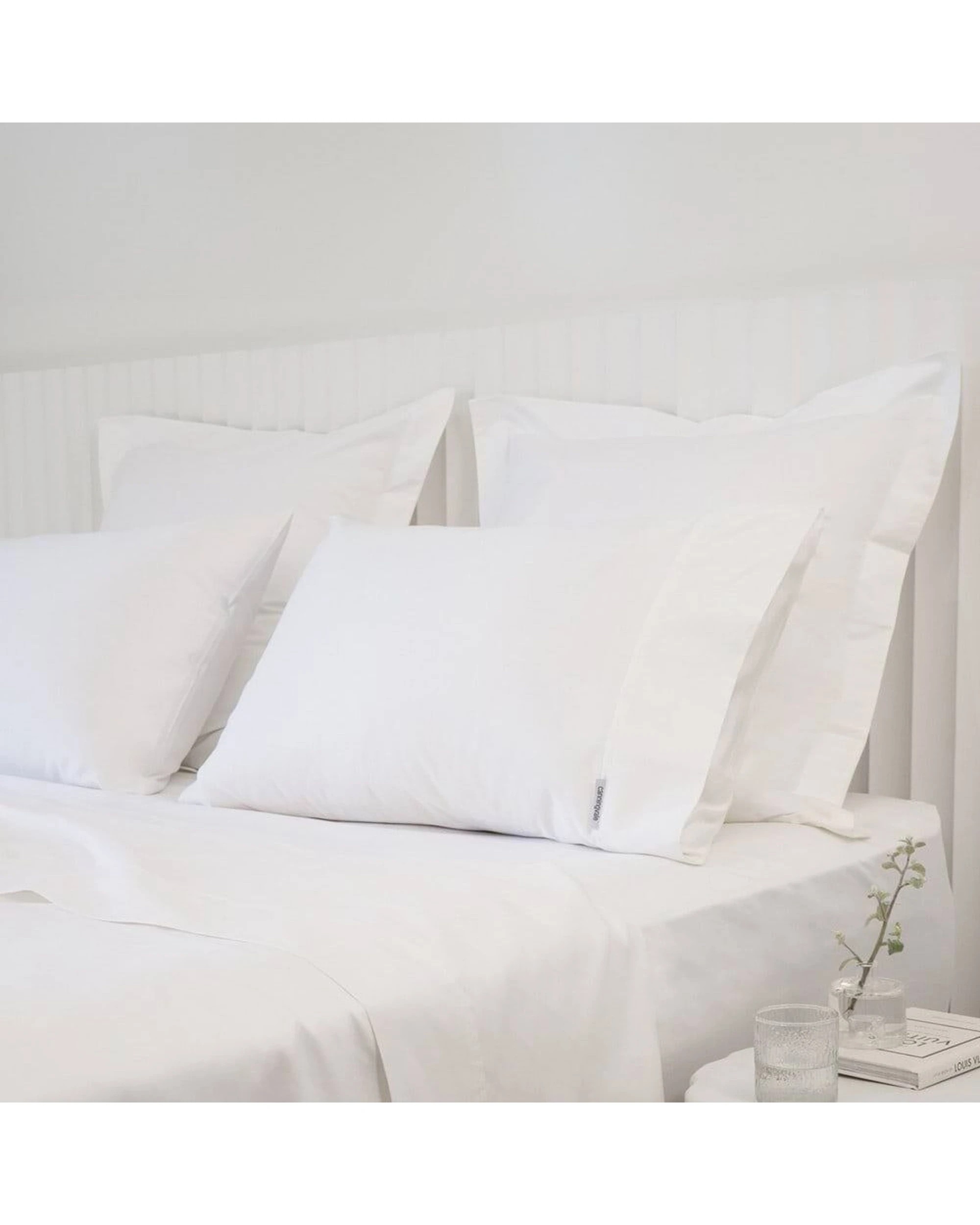 4 Canningvale Mille 2pc 1000TC Cotton Euro Pillowcases - White, 4 of 4