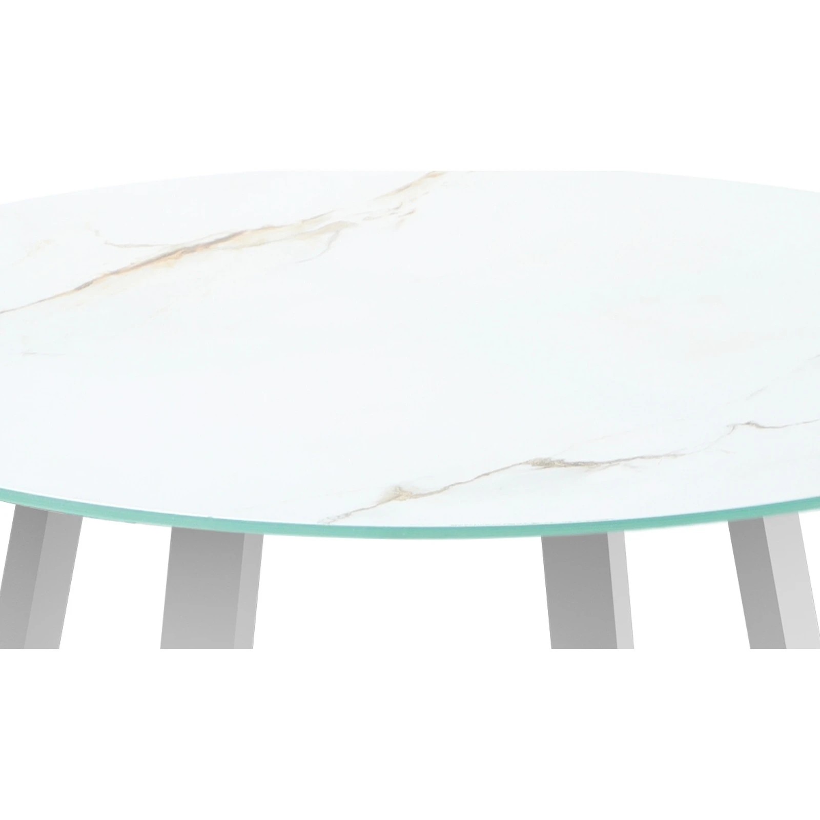 6 Livsip Outdoor Dining Set Patio Furniture Setting 5PCS Marble Table Rattan Chair - Multi, 6 of 9