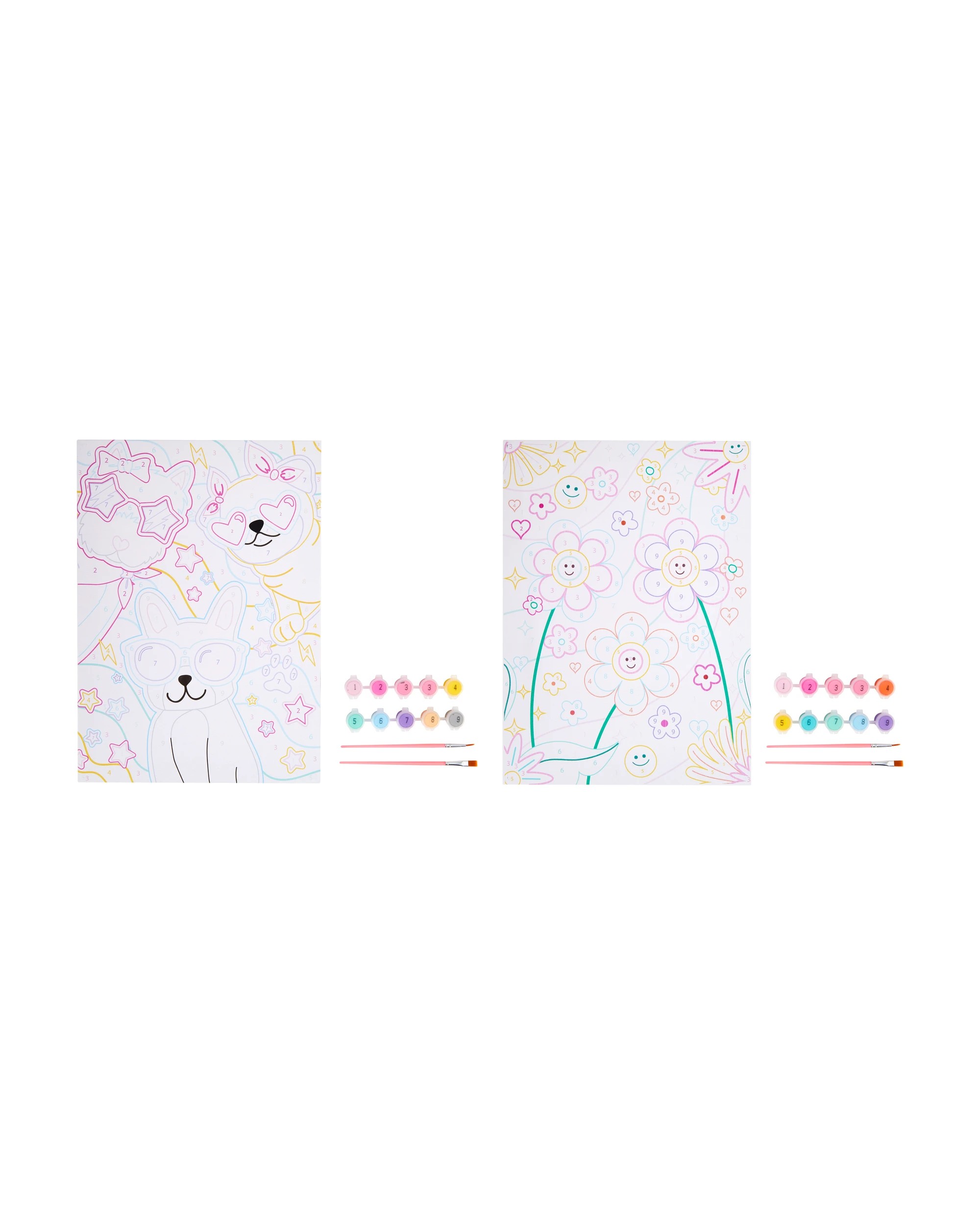 2 13 Piece Paint by Numbers Canvas Painting Kit - Assorted, 2 of 3
