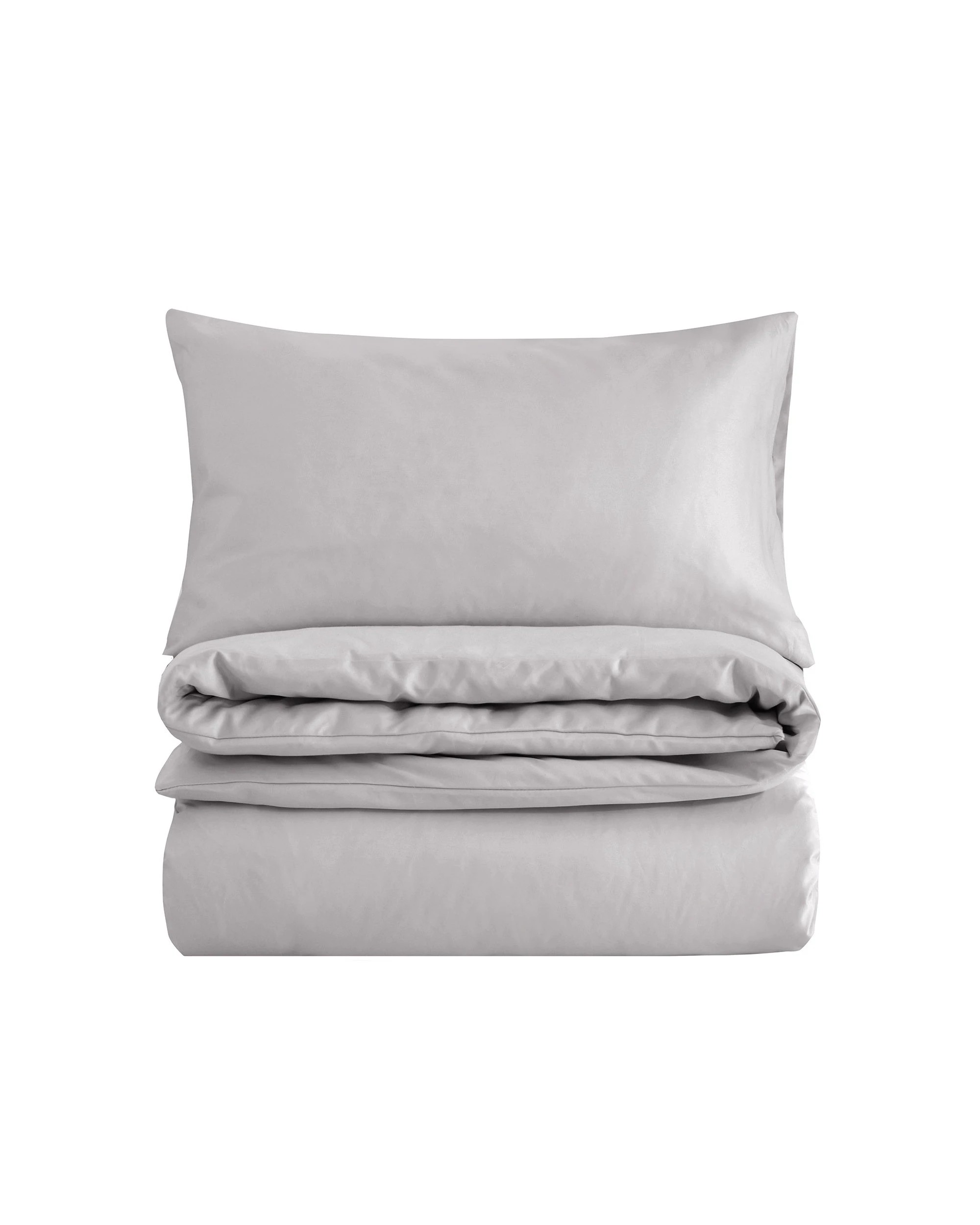 6 Dreamaker 1500TC Cotton Rich Sateen Quilt Cover Set - Single Bed - Dove Grey, 6 of 6