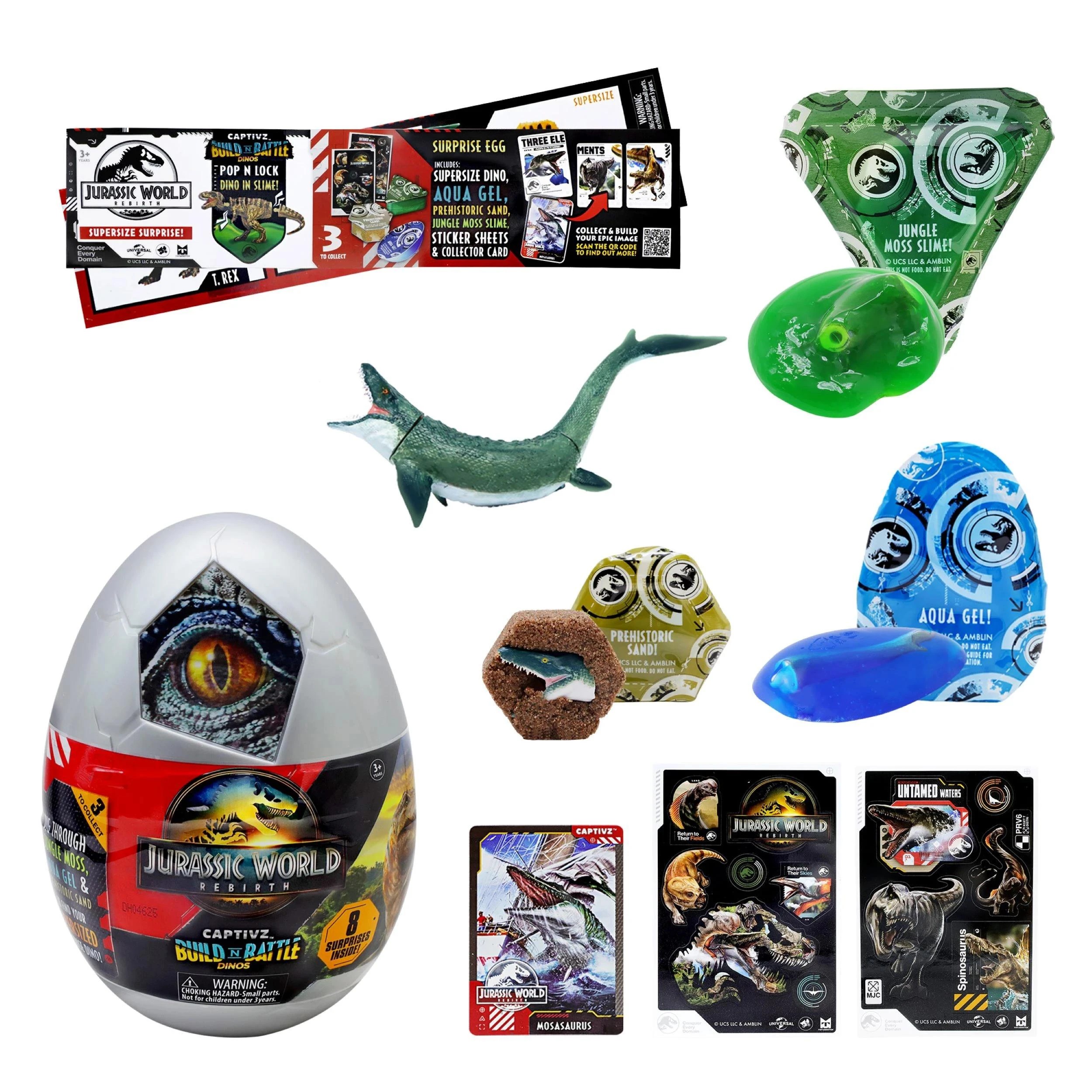 2 Jurassic World Rebirth Captivz Surprise Egg - Assorted - Multi, 2 of 3