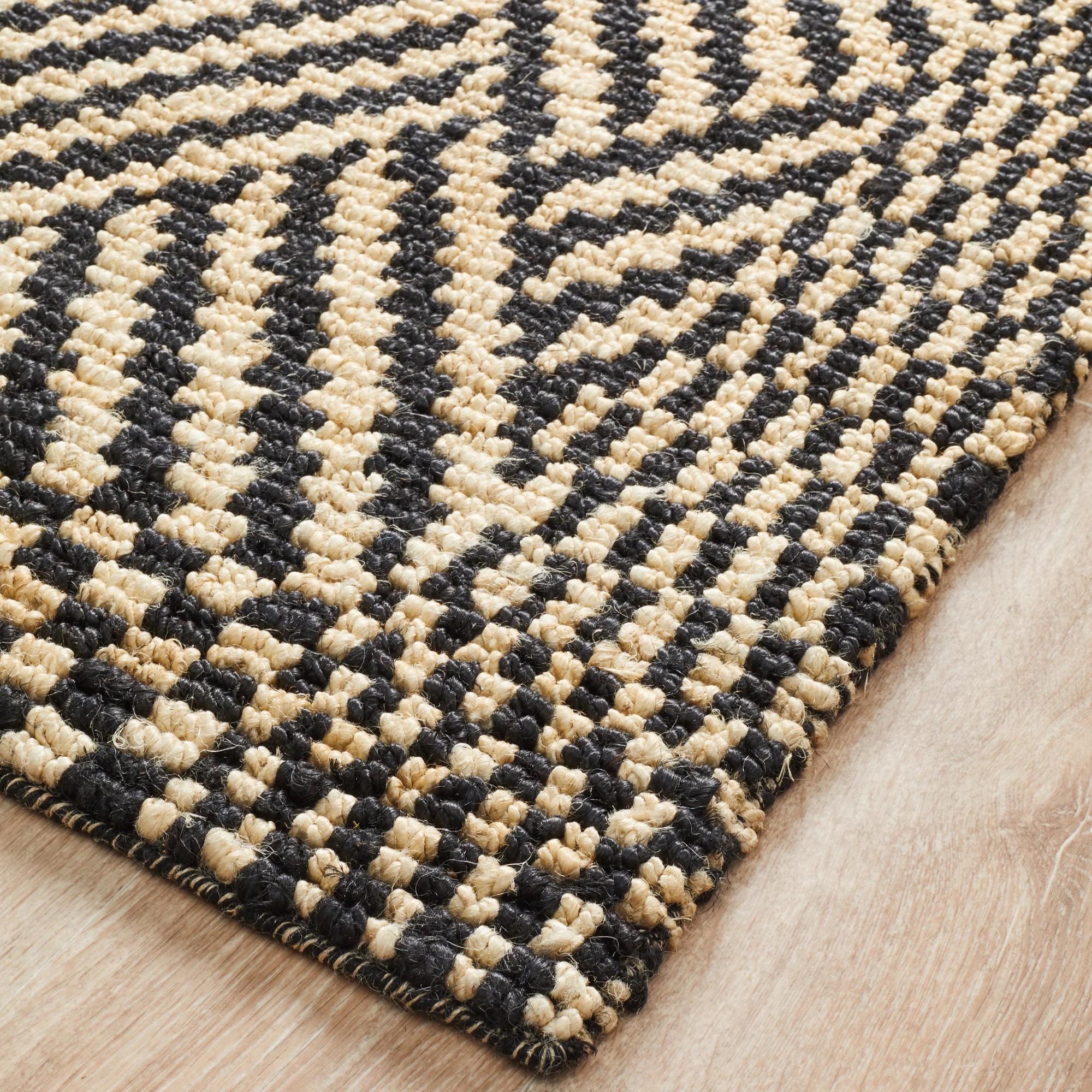 3 Common Ground Rugs Zanzibar 26 225x155cm - Medium Jute Rug - Natural, 3 of 7
