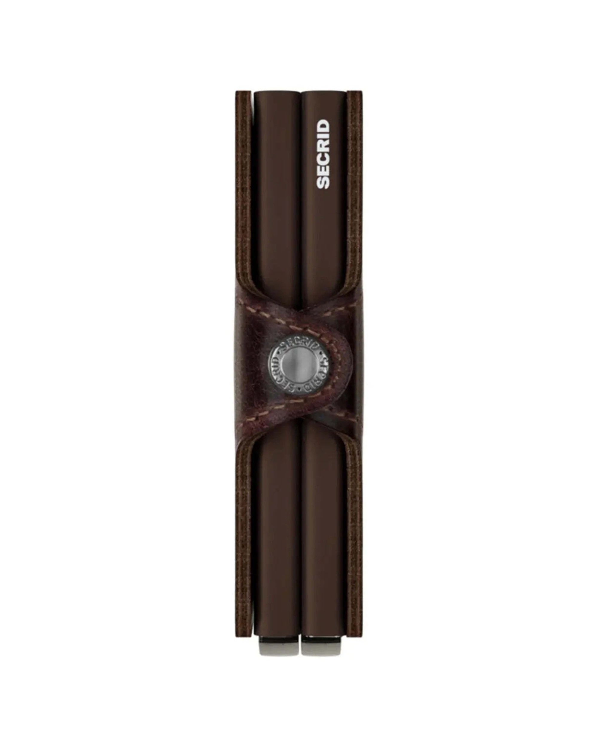 4 Secrid Twinwallet Compact RFID Wallet Aluminium Leather RFID Protection Vintage Chocolate - Brown, 4 of 4