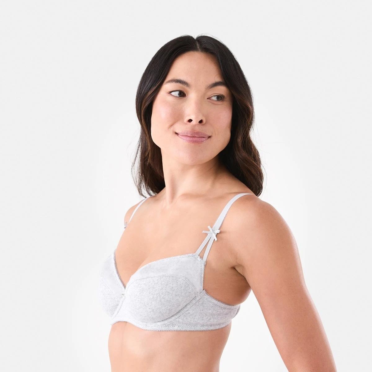 2 Pointelle Soft Cup Bra Slvr Marle, 2 of 6