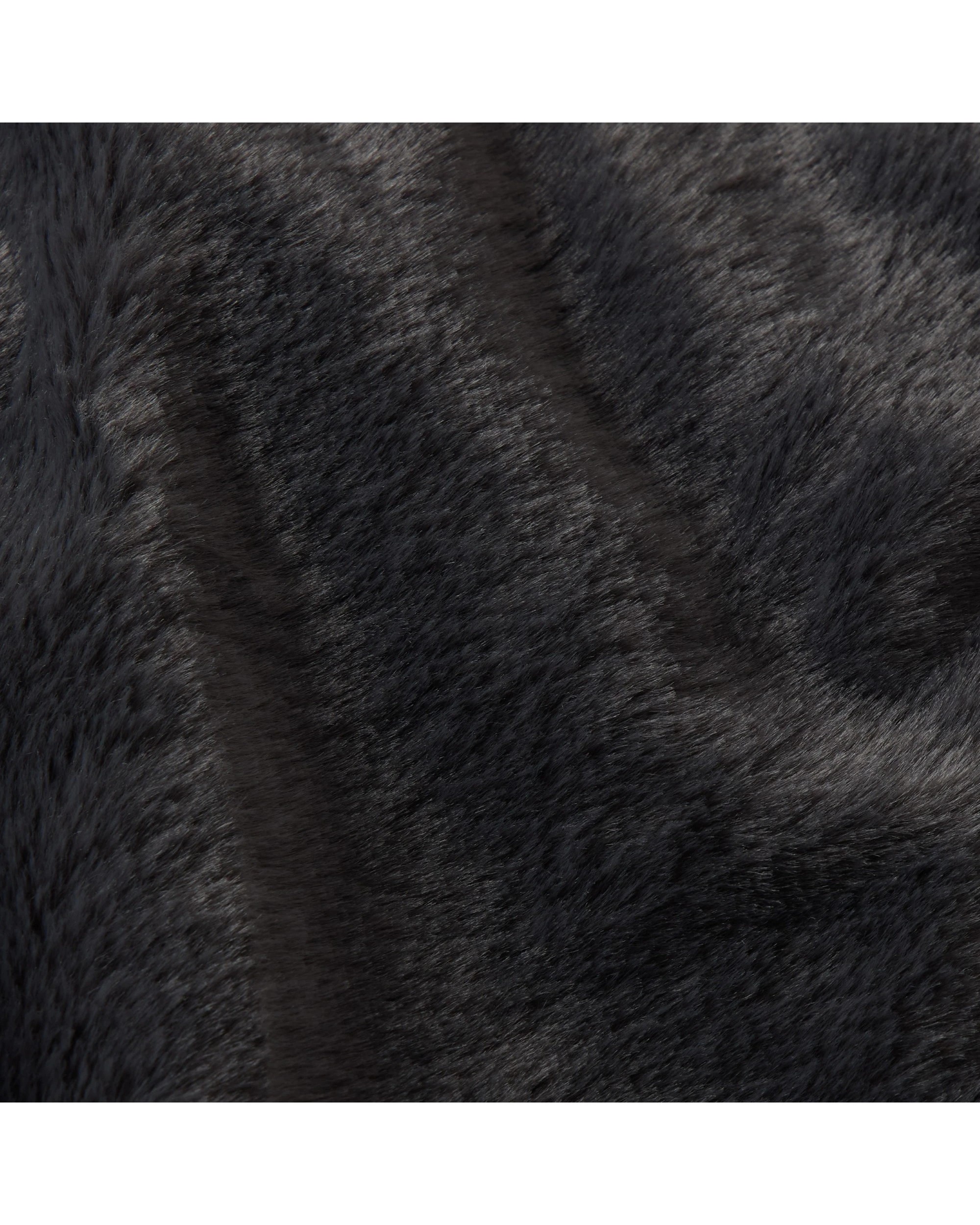 4 Dreamaker Emmett Textured Faux Fur Throw 130x170cm - Charcoal, 4 of 6