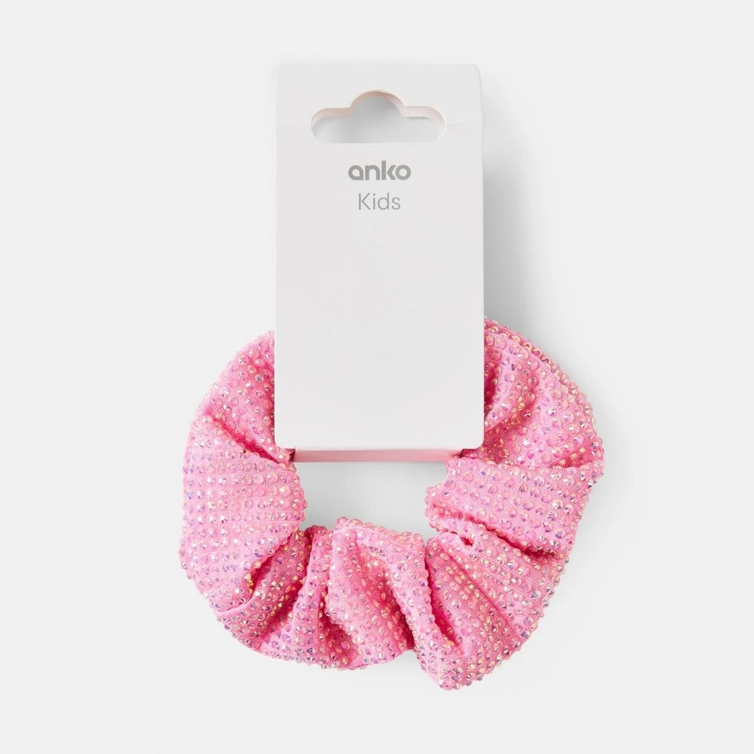 2 Diamante Scrunchie - Pink, 2 of 2