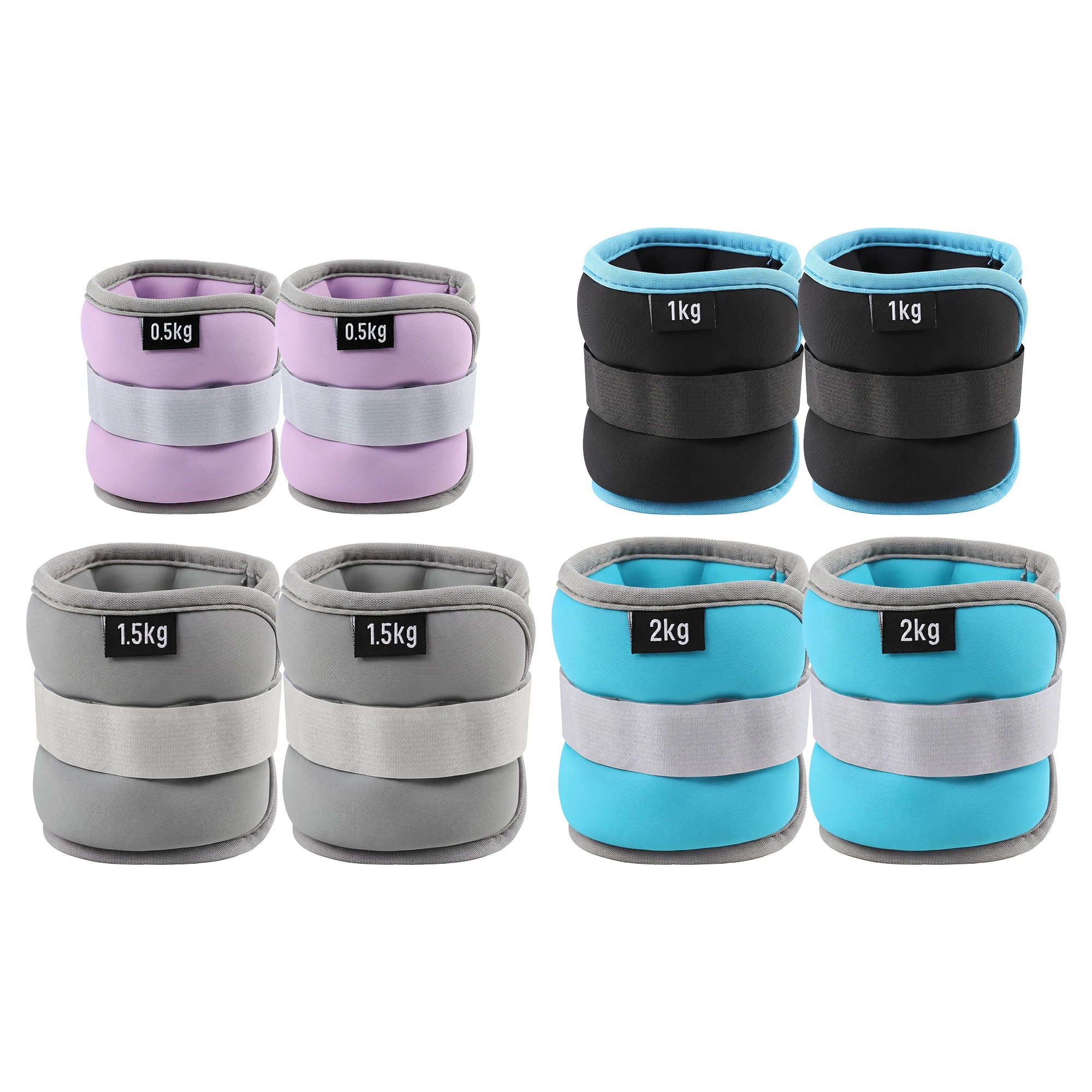 1 Everfit Ankle Wrist Weights for Women & Men, Wearable Leg Arm Weights Includes 1kg 2kg 3kg 4kg for Home Fitness - Multi, 1 of 9