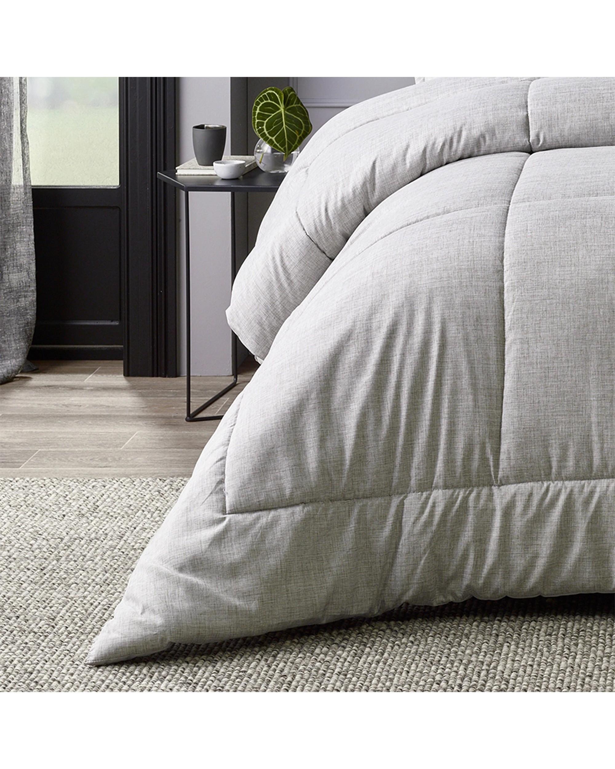 3 Bianca Maynard Comforter Pillowcase 6 Piece Set - Super King Bed - Grey, 3 of 3