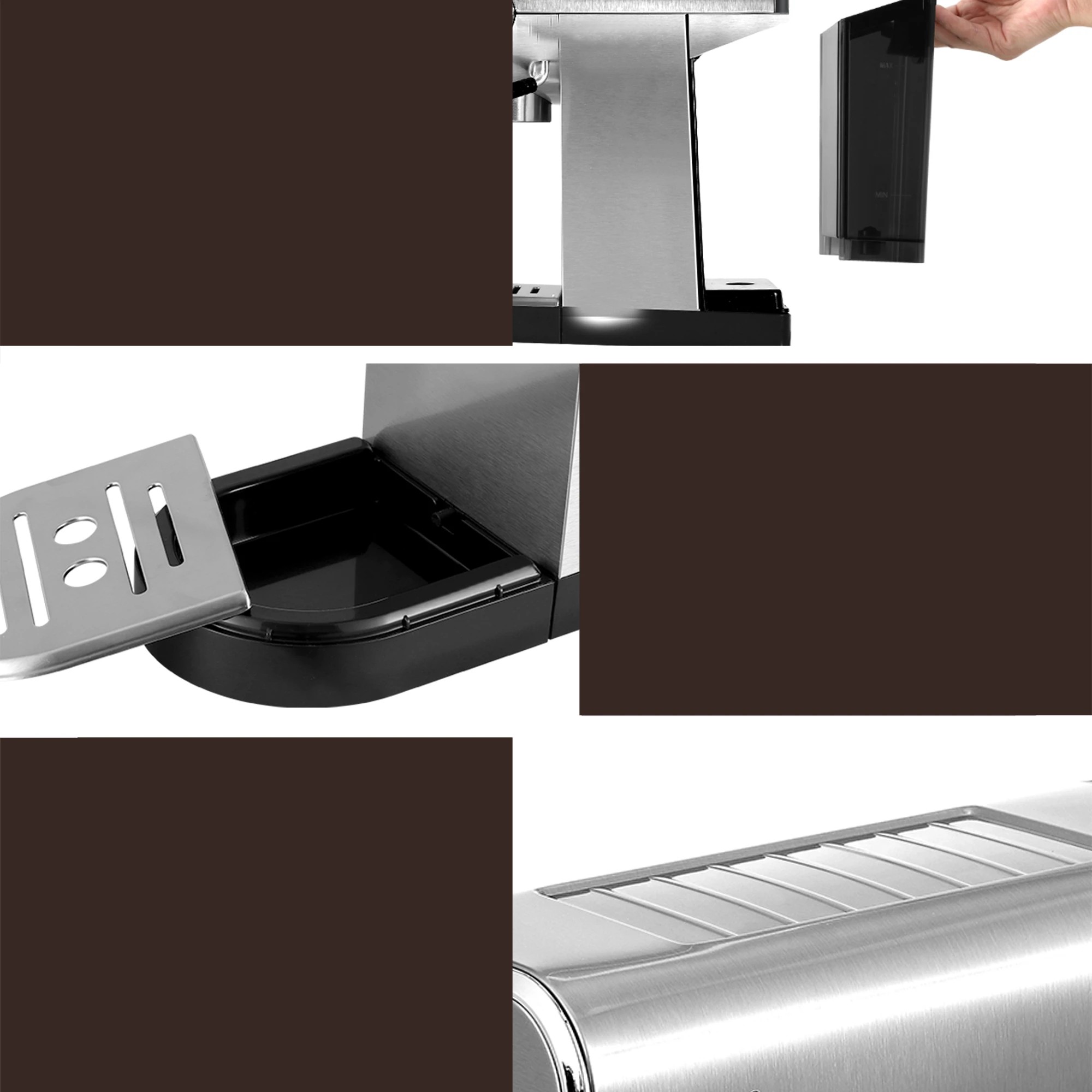 7 Devanti Cordless Wet Dry Vacuum Mop plus Coffee Maker Machine Espresso - Multi, 7 of 8