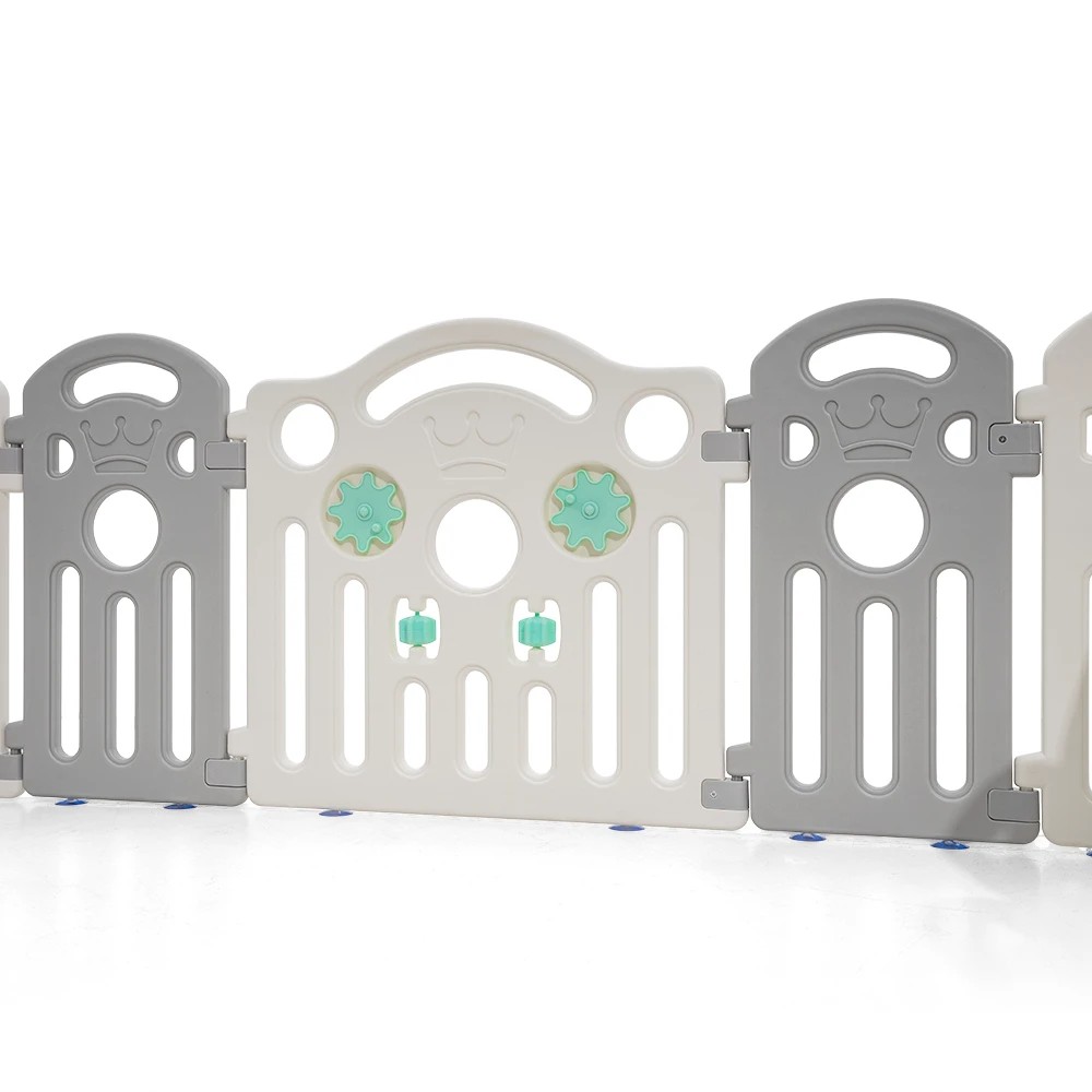 4 Playpals Kids Playpen Baby Safety Gate Toddler Fence Child Play Game 18 Panels - Multi, 4 of 6