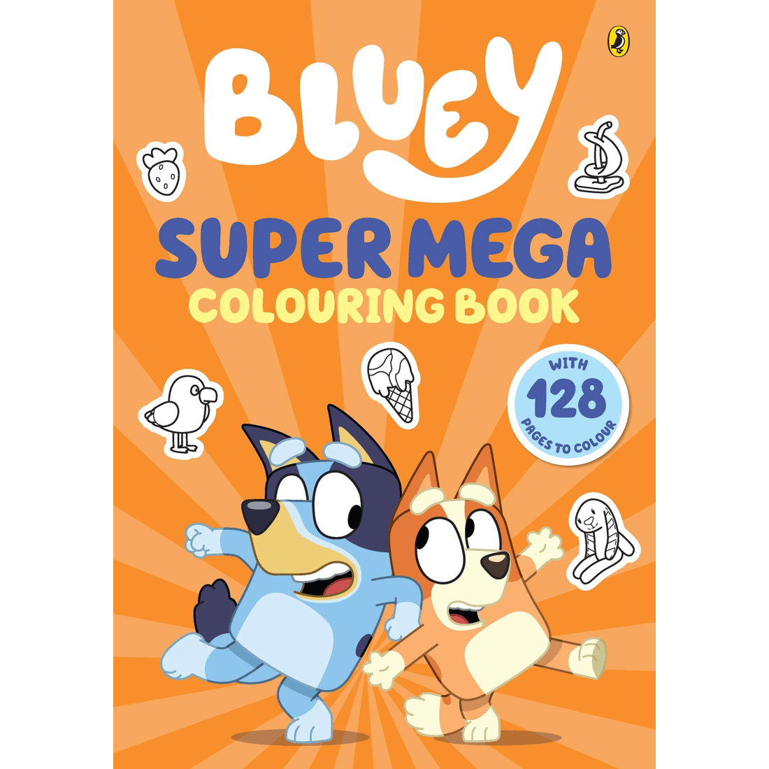 1 Bluey: Super Mega Colouring Book, 1 of 1