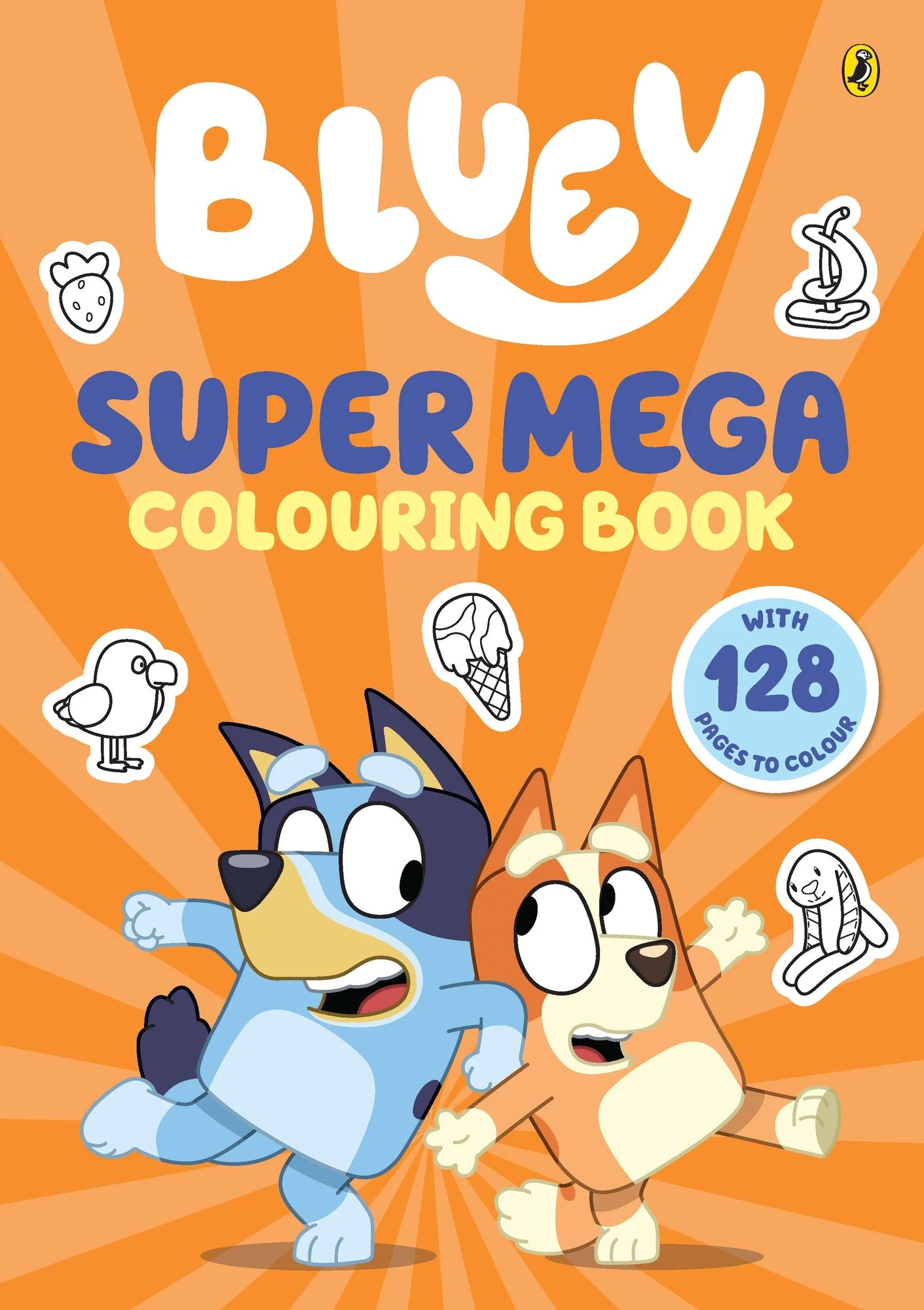 1 Bluey: Super Mega Colouring Book, 1 of 1