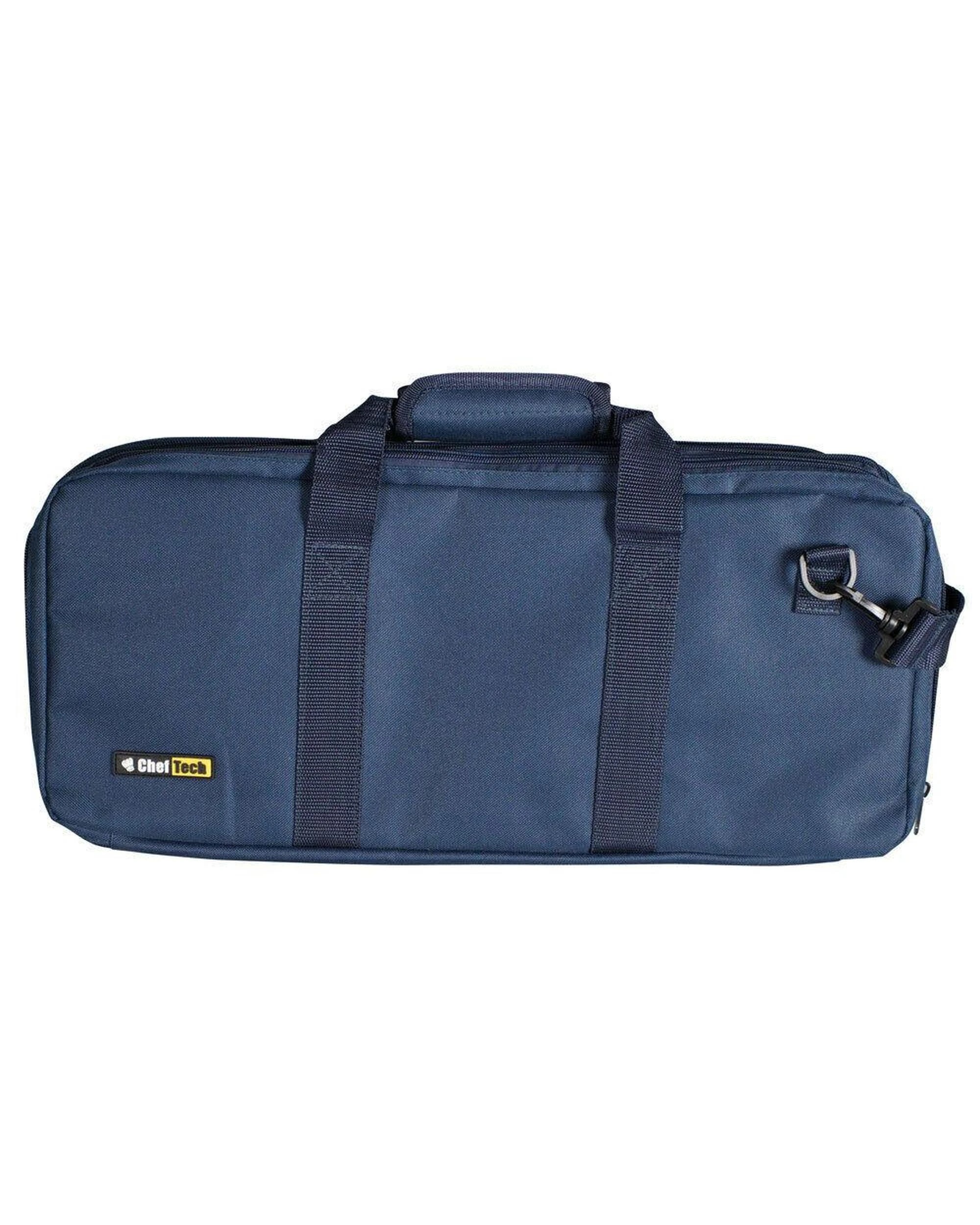 1 ChefTech 18 Pocket Chef Roll Storage Bag w Handles  Blue, 1 of 2