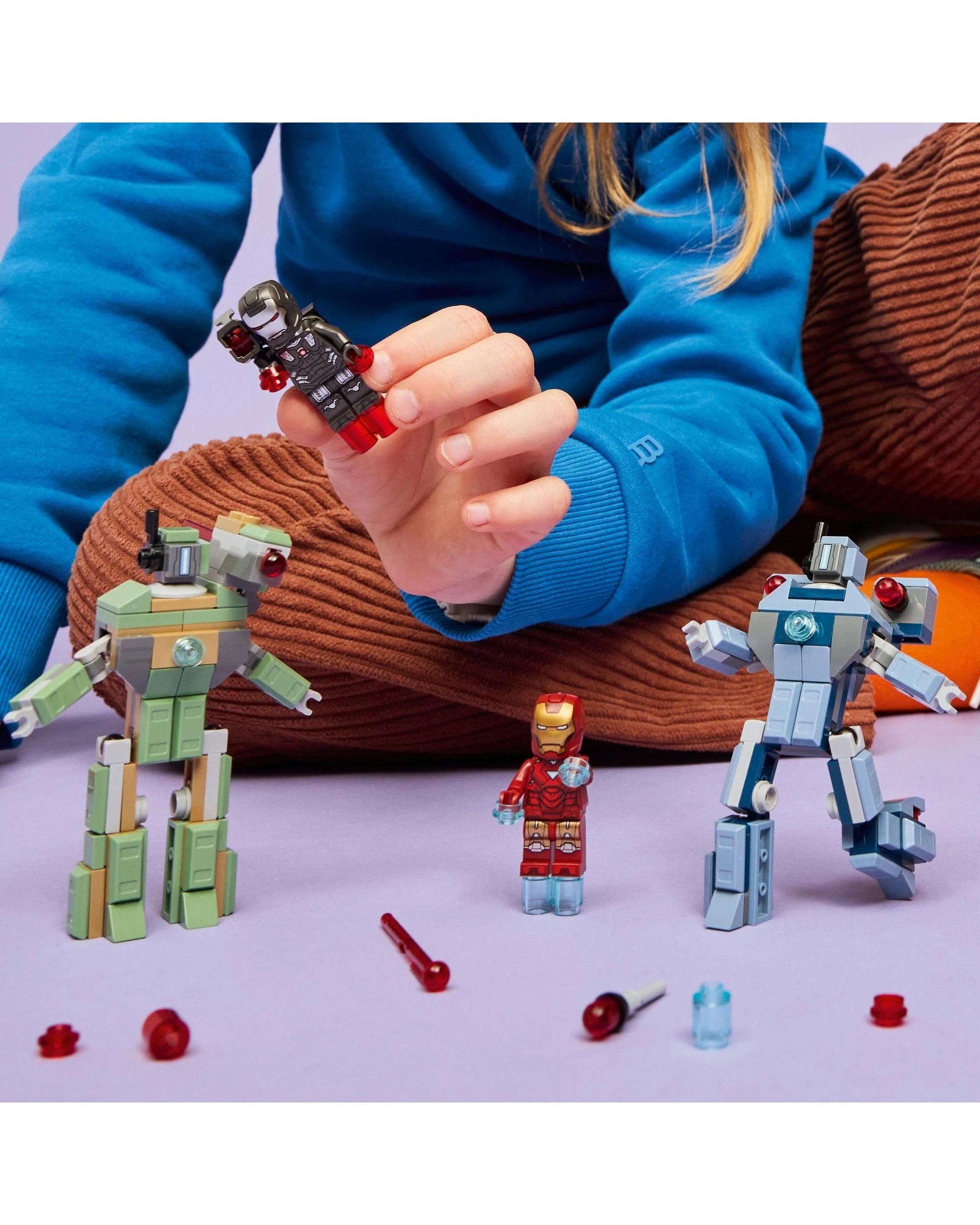 4 LEGO Marvel Iron Man and War Machine vs Hammer Drones - 76320, 4 of 10