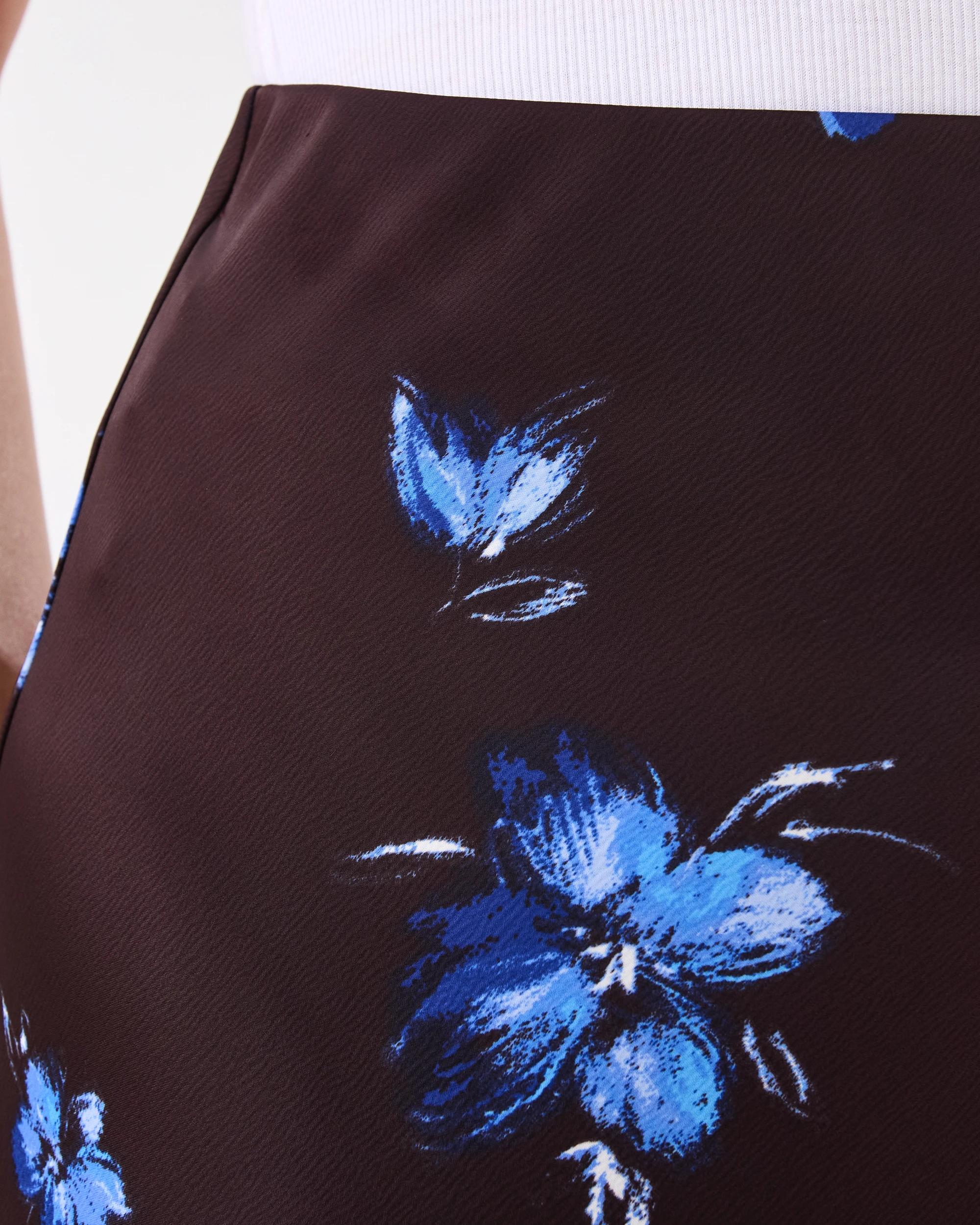 4 Satin Slip Skirt Brshfloral, 4 of 5