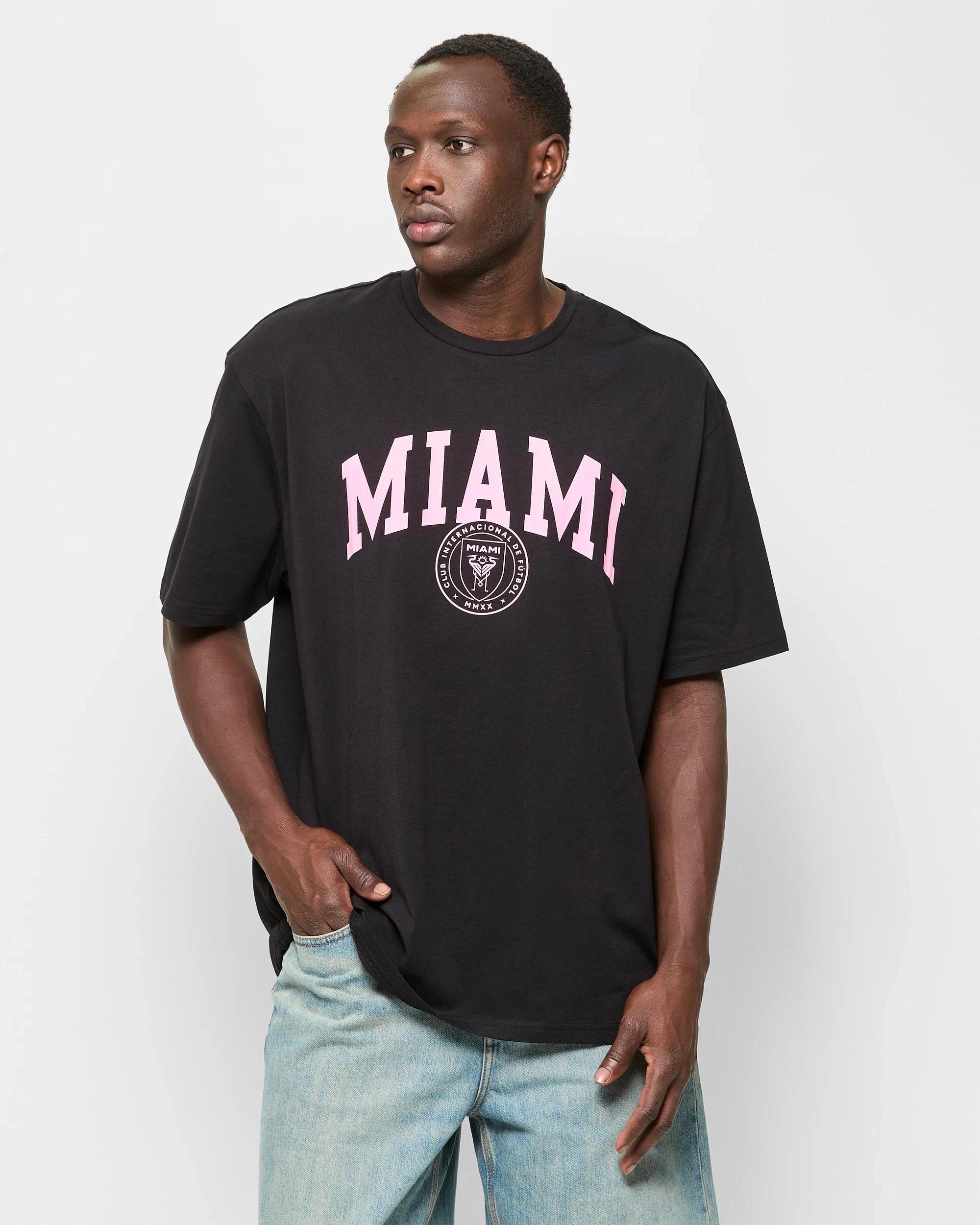 1 Target Australian Cotton MLS Inter Miami T-Shirt BLACK, 1 of 5
