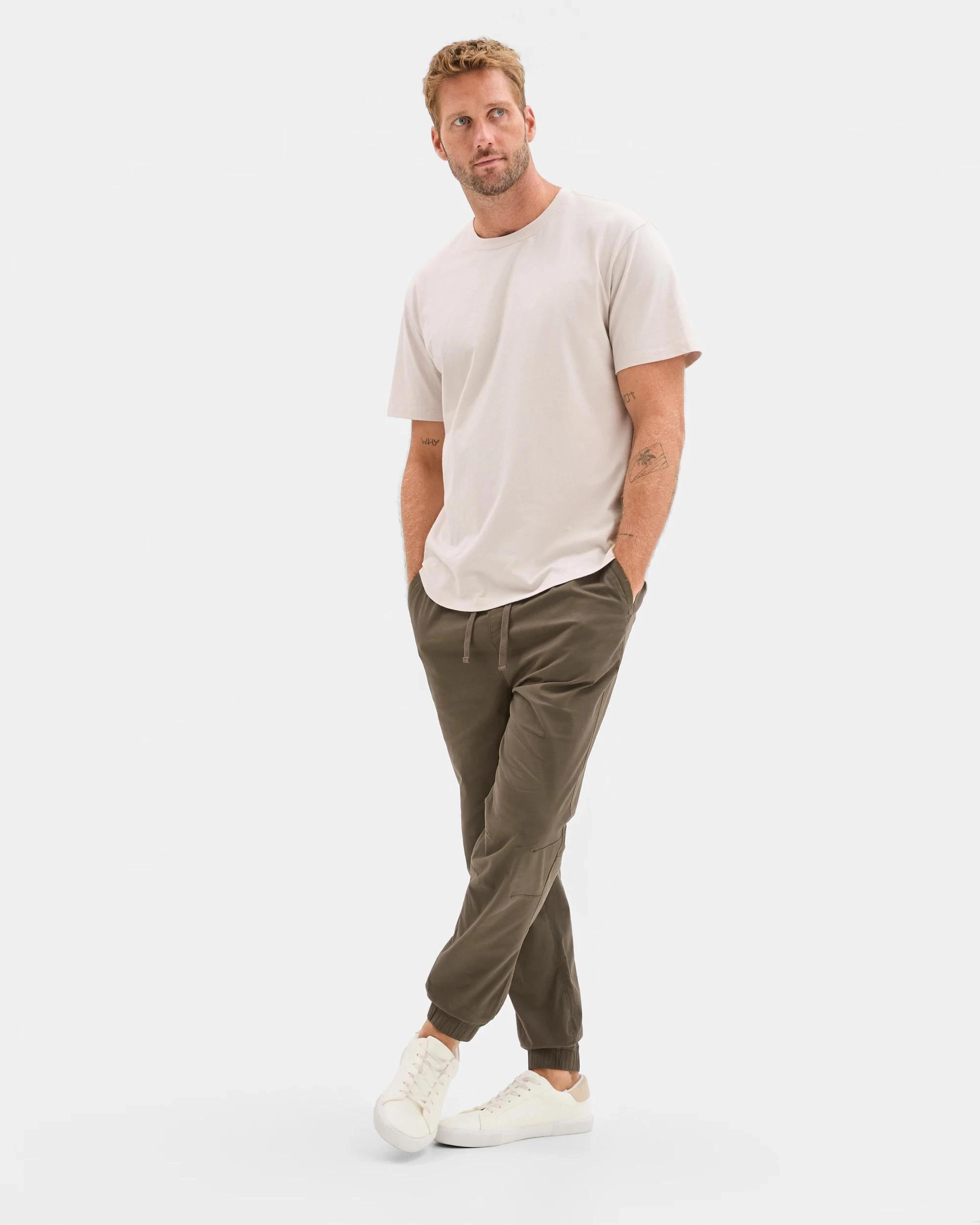 2 Target Man Australian Cotton Woven Jogger Pants DARK OLIVE, 2 of 6