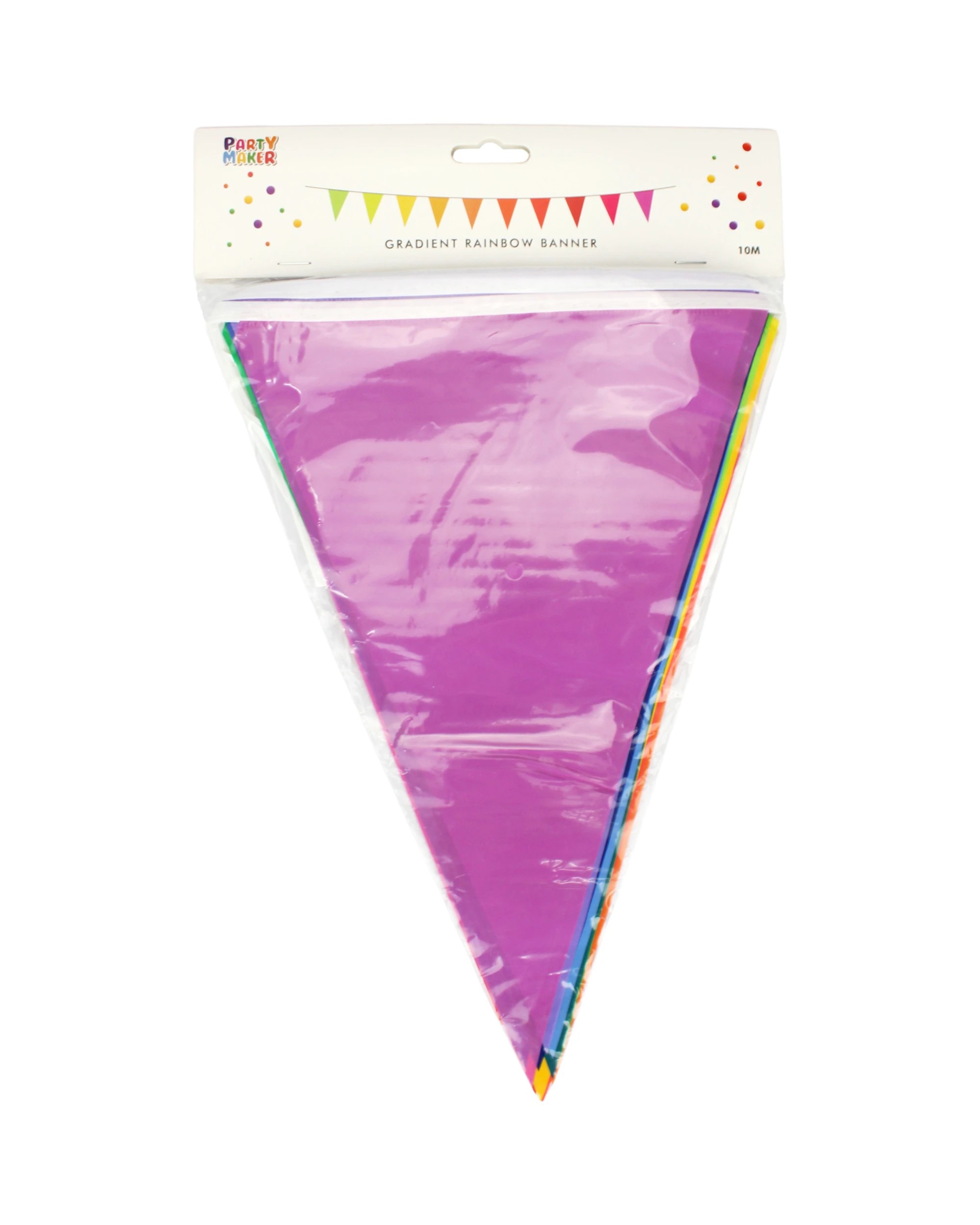 2 Partyrama Rainbow Gradient Plastic Flag Banner 10m, 2 of 2
