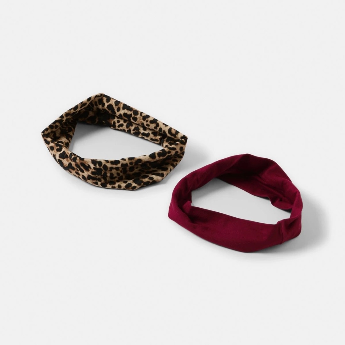 3 2 Pack Stretch Headband - Leopard Print, 3 of 5
