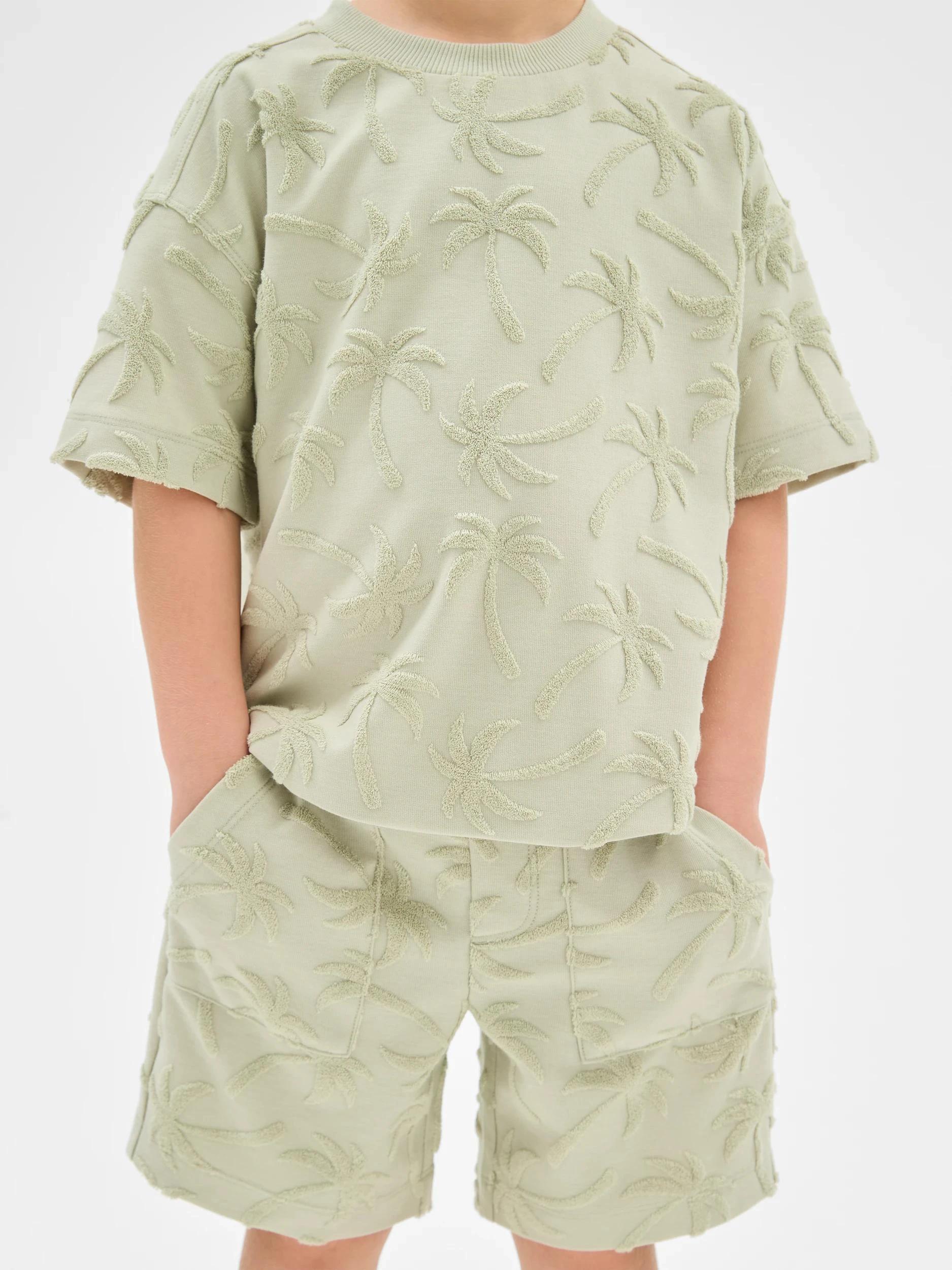 4 Target Australian Cotton Blend T-shirt and Short 2 Piece Set DESERT SAGE, 4 of 7