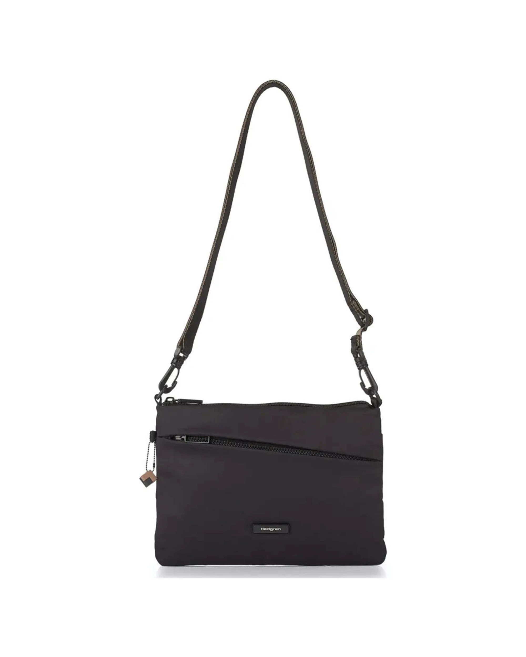 3 Hedgren Orbit Flat Crossbody Bag Water Repellent Polyester - Black, 3 of 6