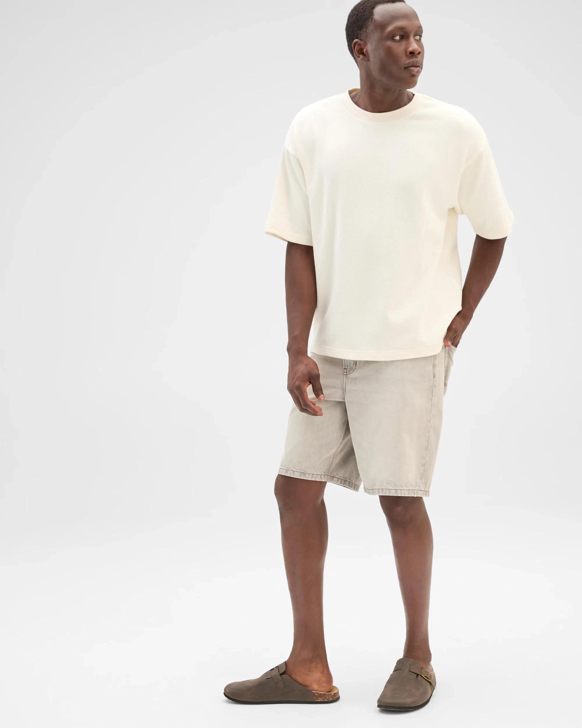 3 Commons Australian Cotton Heavyweight Oversized T-Shirt CLOUD WHITE, 3 of 5