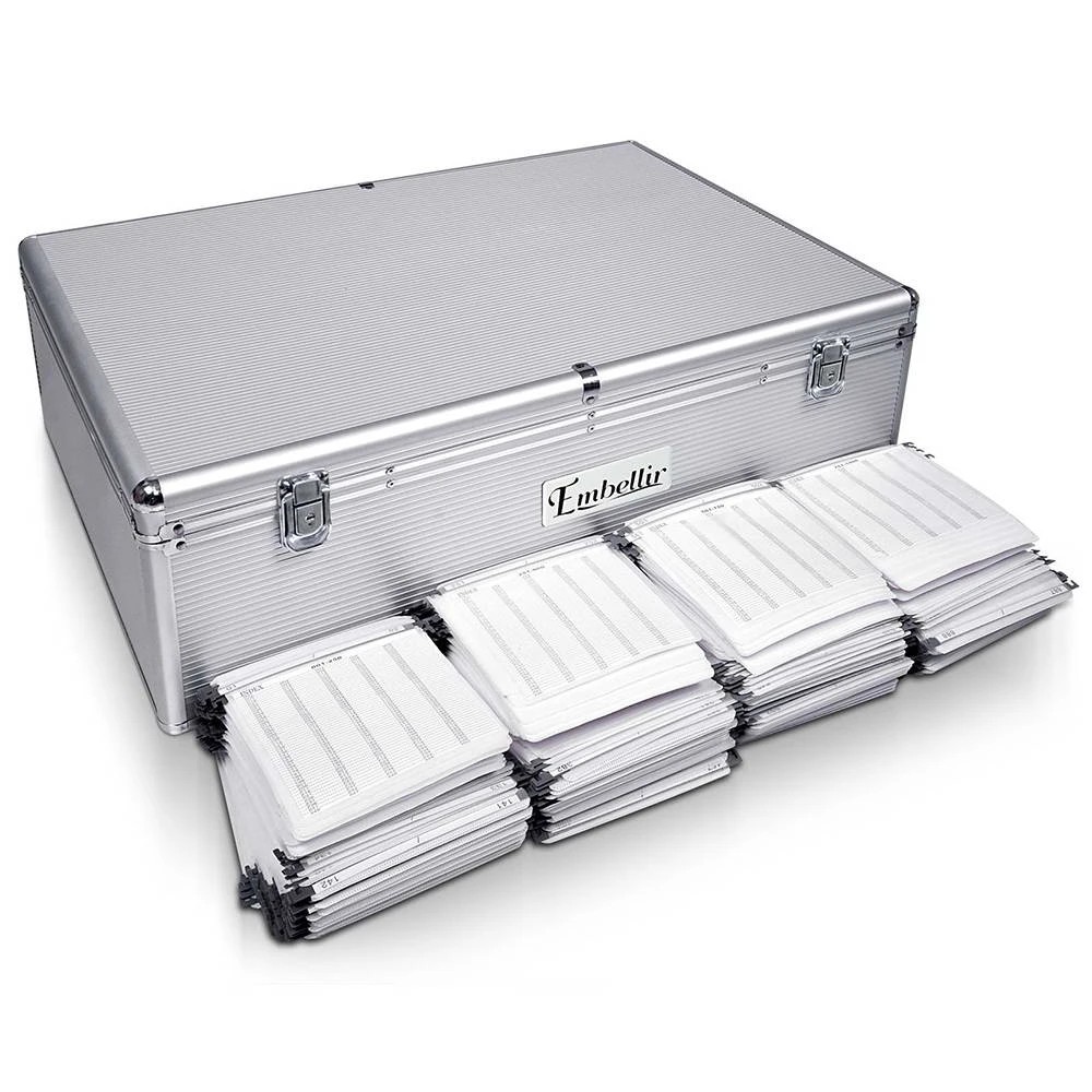 1 Embellir CD DVD Case Wallet Storage Box Aluminium Holder Folder 1000 Discs - Silver, 1 of 8