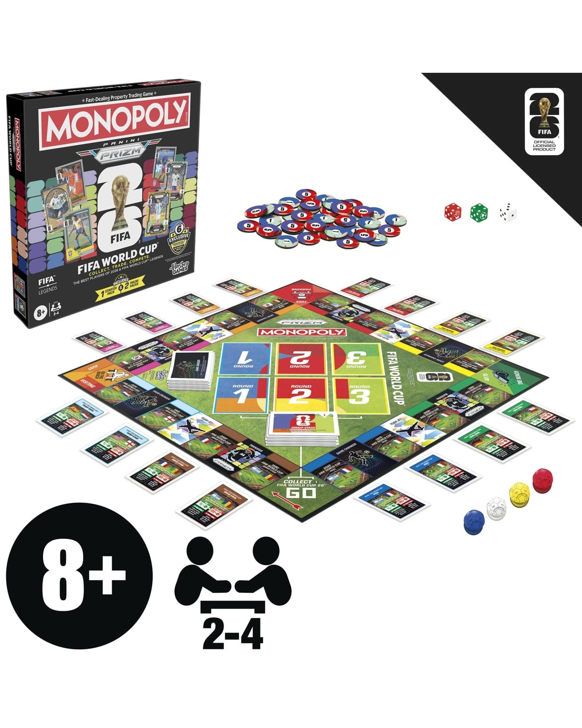 3 Monopoly Panini Prizm: FIFA World Cup Edition Board Game, 3 of 8