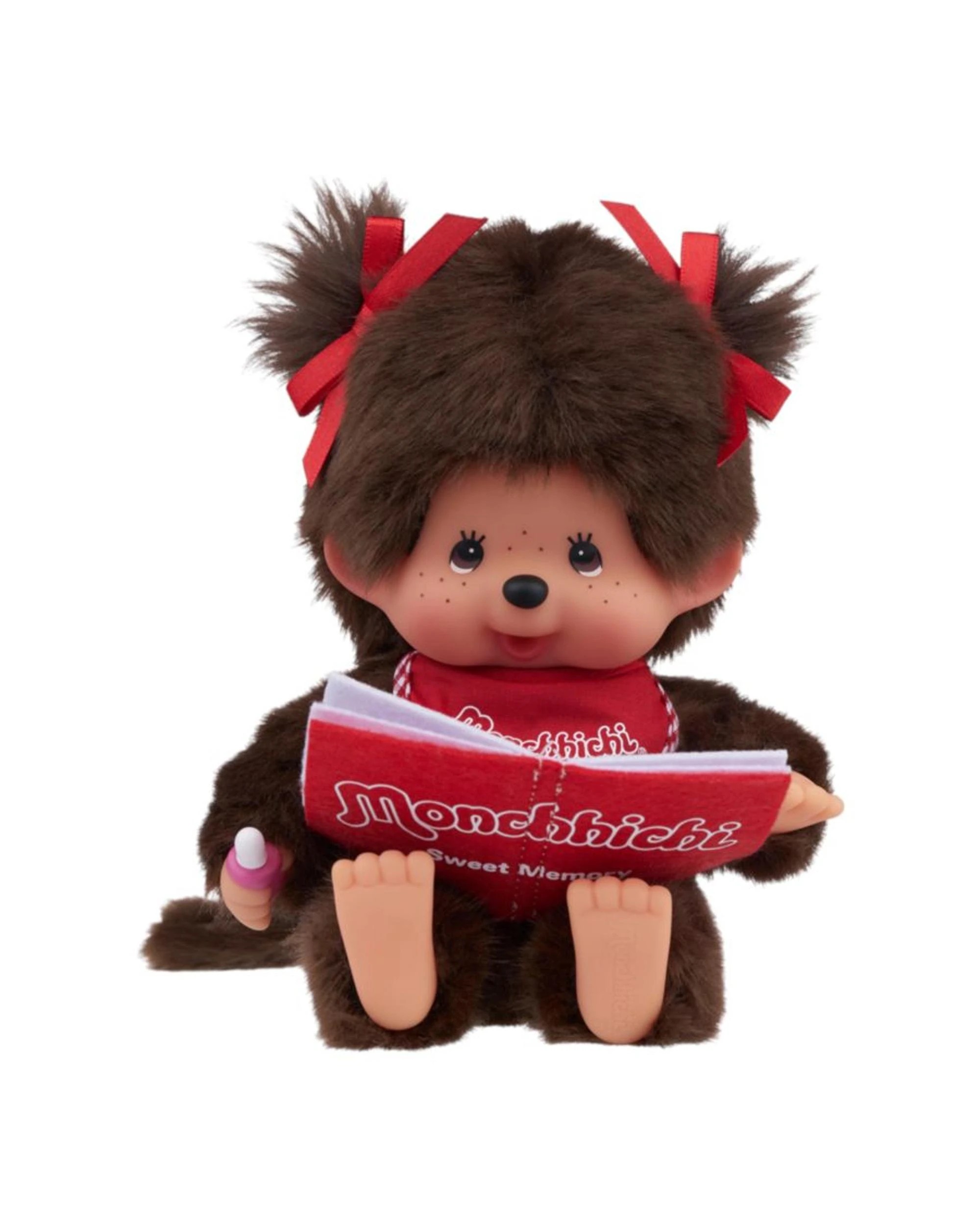 3 Sekiguchi Monchhichi Reading Girl Plush Doll, 3 of 5