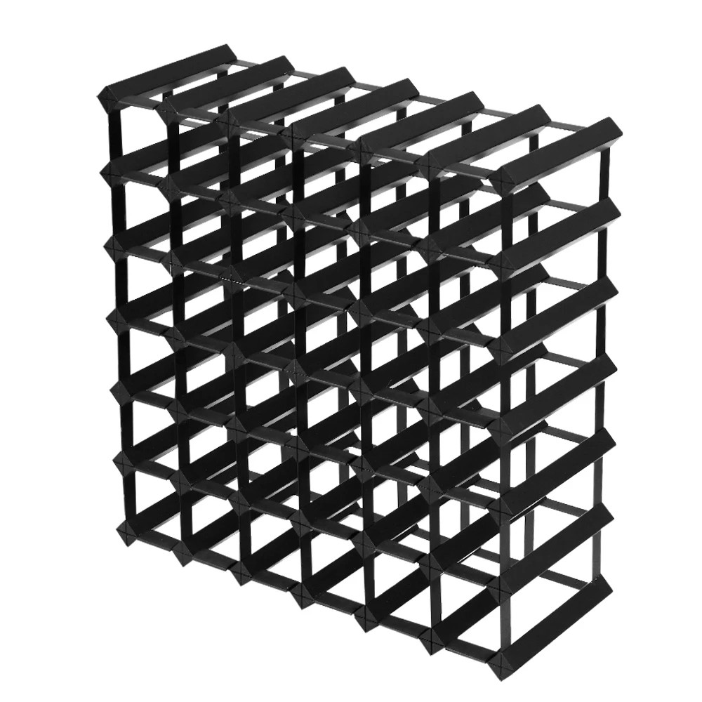 1 Artiss Wine Rack 42 Bottle - Black, 1 of 5