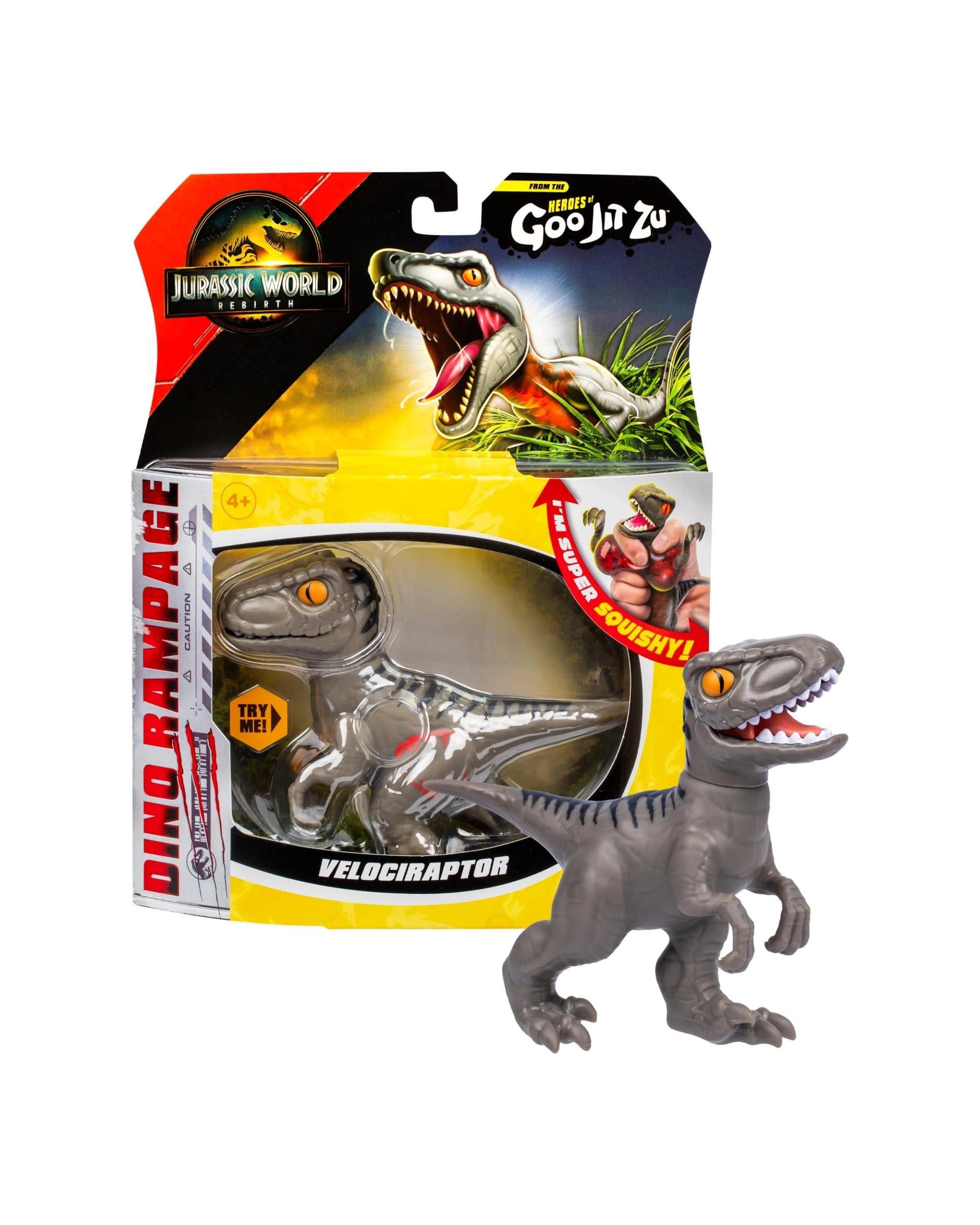 1 Heroes of Goo-Jit-Zu Series 6 Hero Pack Jurassic World Rebirth Velociraptor, 1 of 10