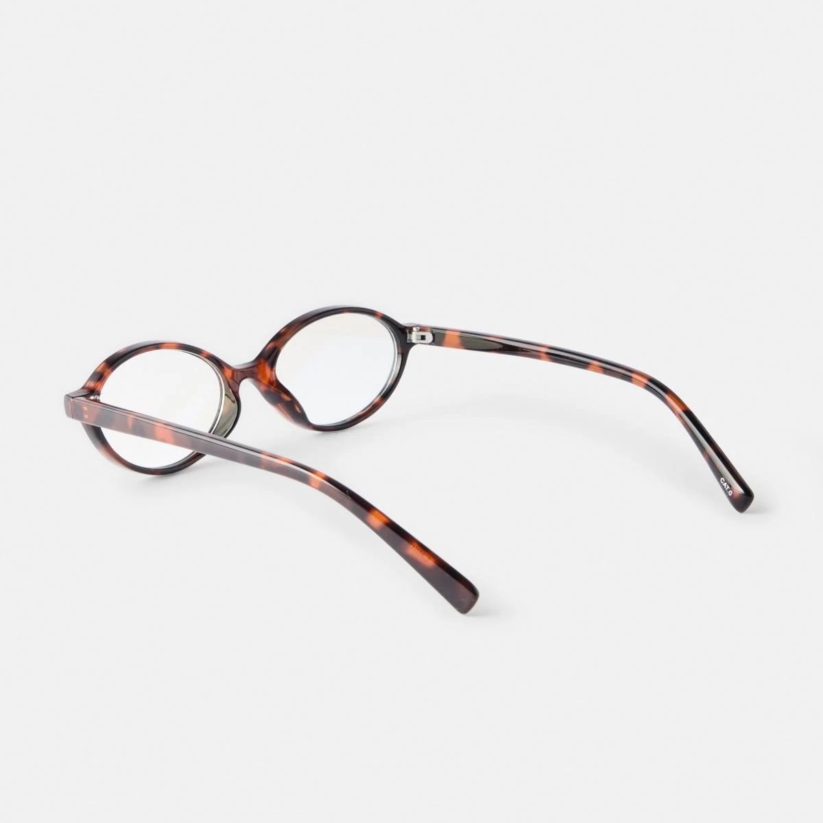 3 Womens Oval Blue Light Glasses Tort, 3 of 7