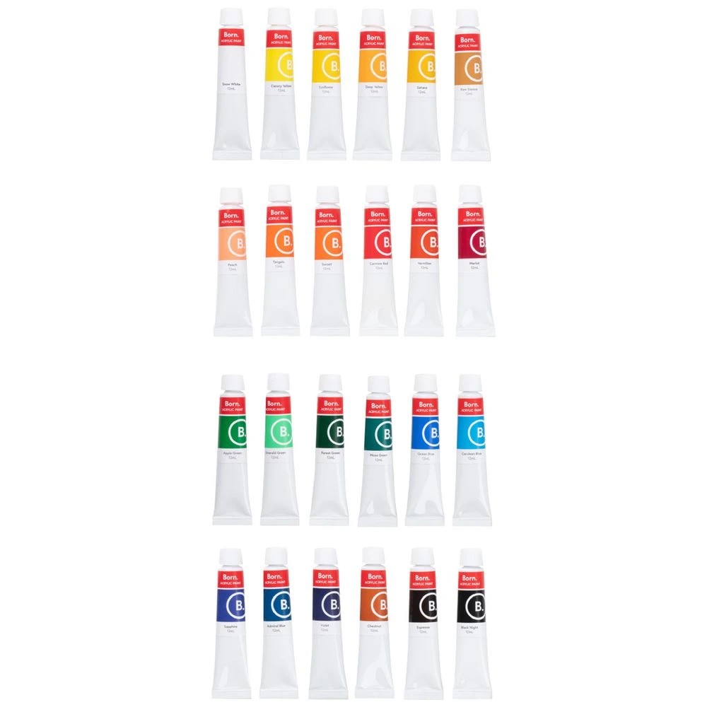 2 Born 12mL Acrylic Paint 24 Pack, 2 of 3