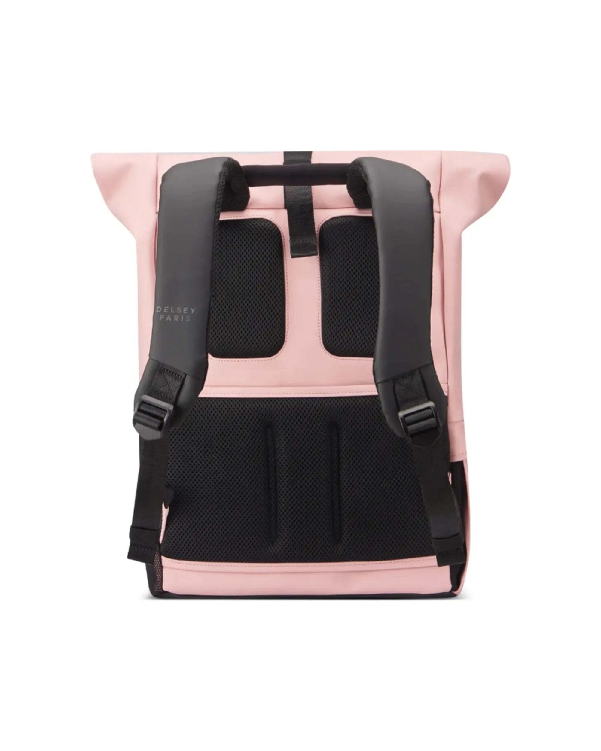 5 Delsey Turenne Soft Rolltop 15in Laptop Backpack RFID Data Protection Rollup Peony - Pink, 5 of 5