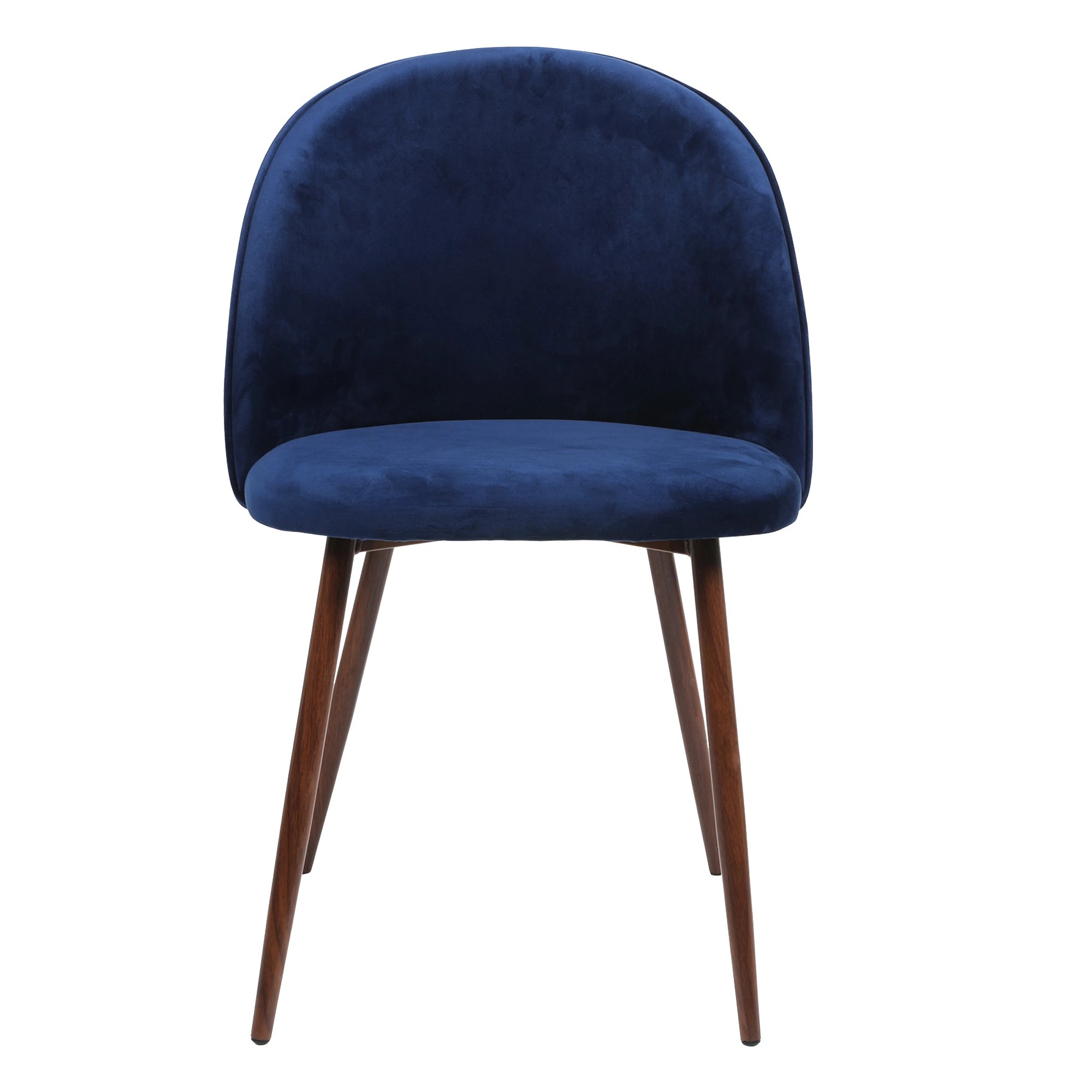 7 Levede 1 Set Of 6 Velvet Dining Chairs - Navy, 7 of 7