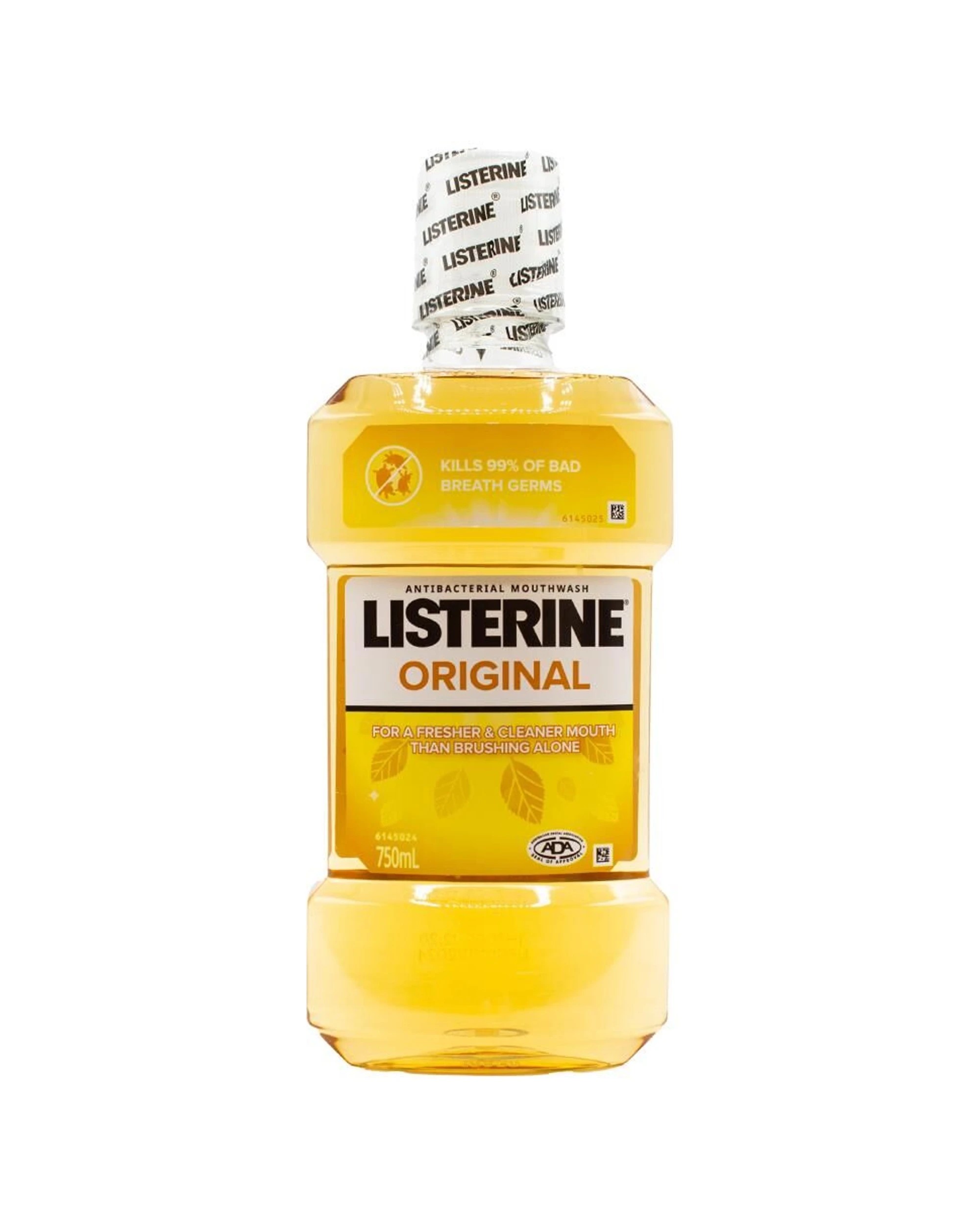 2 Listerine Antibacterial Mouthwash Original 4PK Kills Germs 750ml Oral Care - Multi, 2 of 3