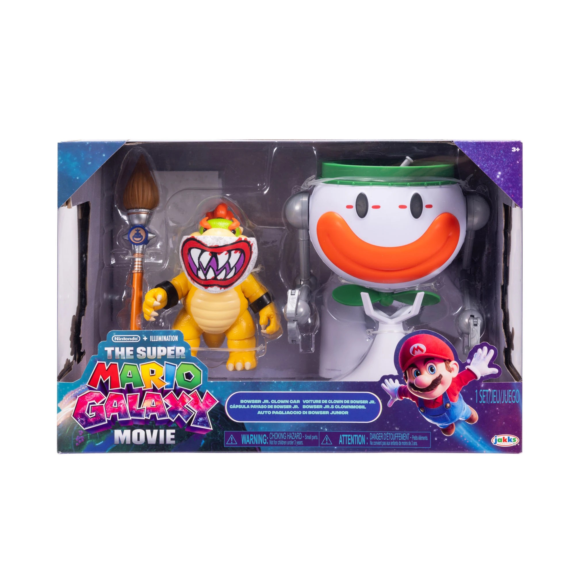 1 13cm Nintendo x Illumination The Super Mario Galaxy Movie Bowser Jr. with Clown Car, 1 of 5