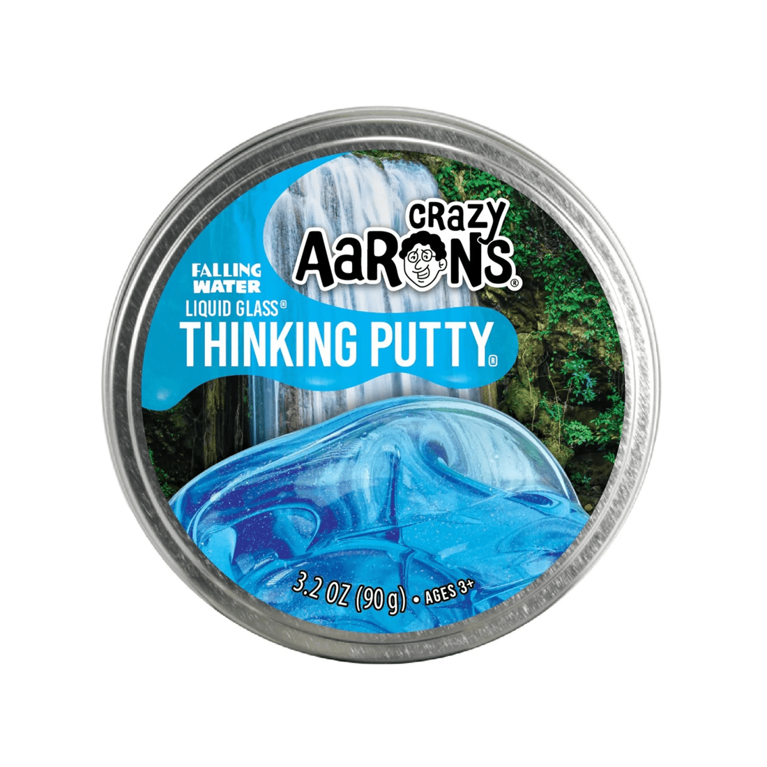 2 Crazy Aaron Enterprises Inc Crazy Aaron's Thinking Putty Liquid Glass Falling Water 4 inch Tin, 2 of 4