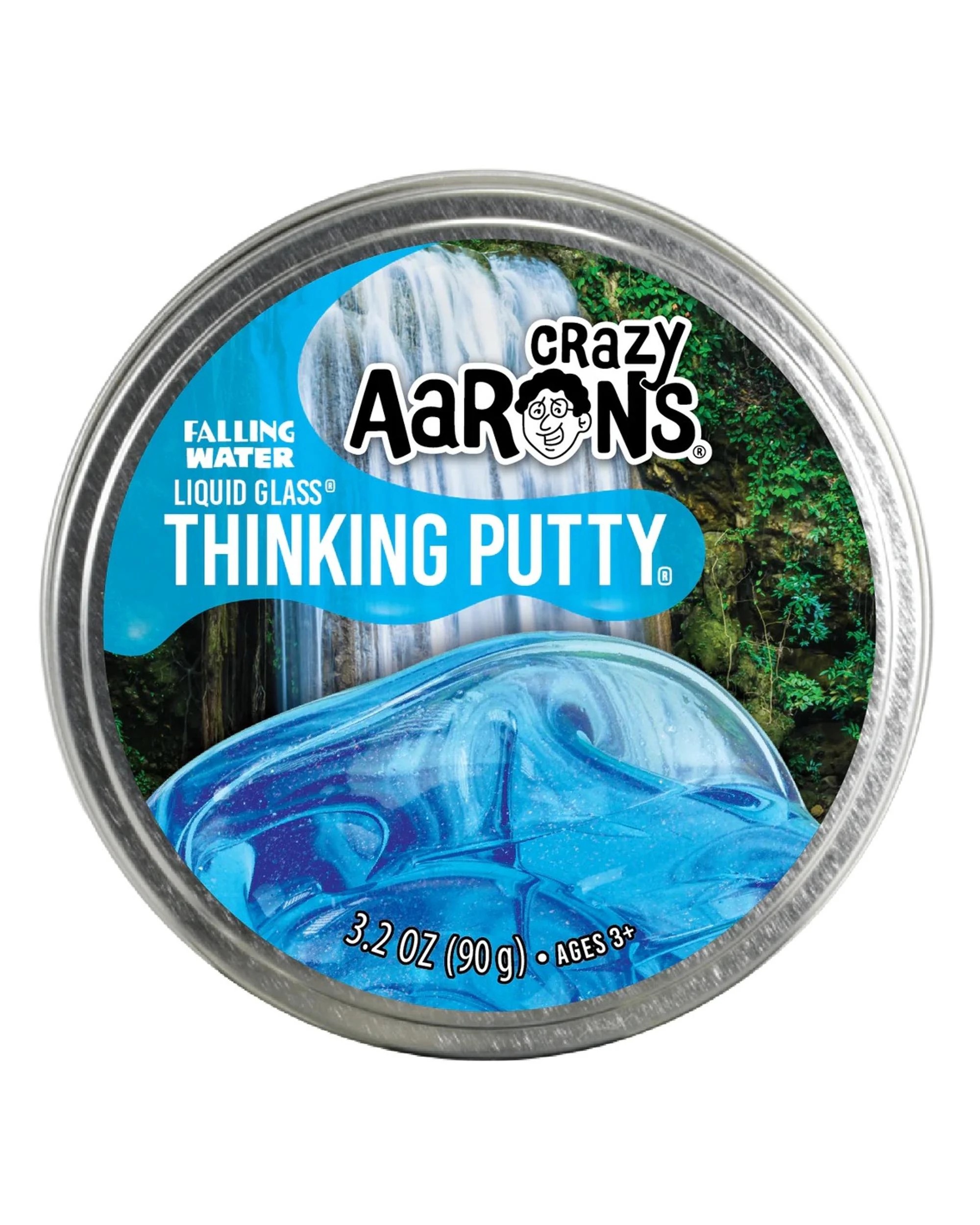 2 Crazy Aaron's Thinking Putty Liquid Glass Falling Water 4 inch Tin, 2 of 4