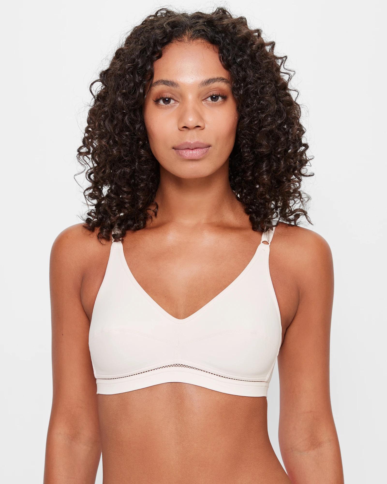 1 Target Classic Wirefree Bra NATURAL, 1 of 3